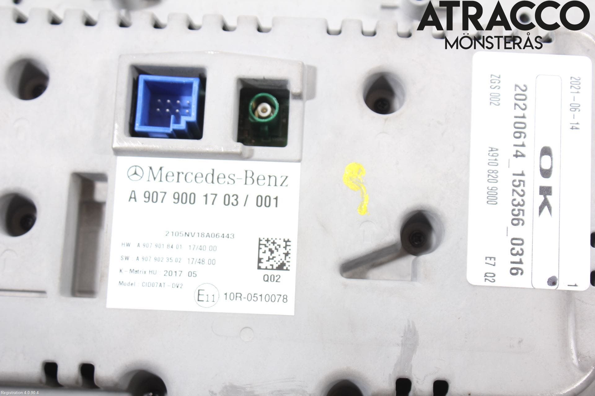 Mercedes-Benz MB SPRINTER (W907/W910) 19- Multifunktionsdisplay