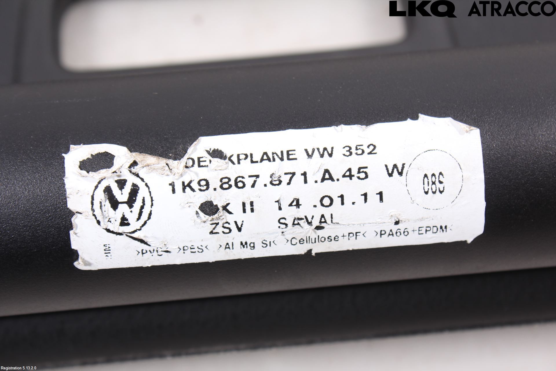 Volkswagen VW GOLF VI 09-13 Insynskydd
