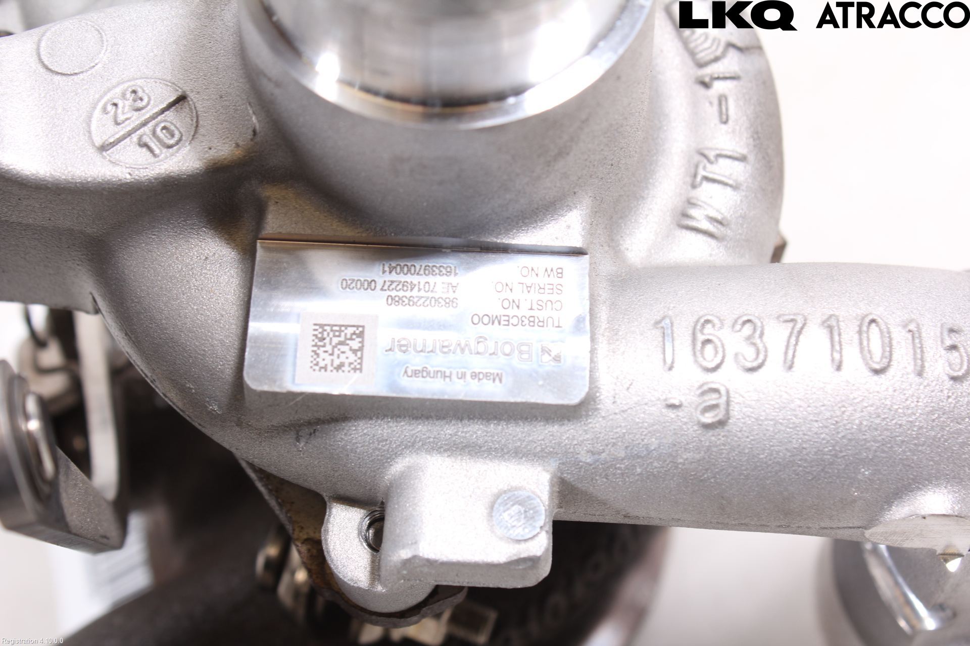 Opel CORSA F, CORSA-E 20- Turboaggregat