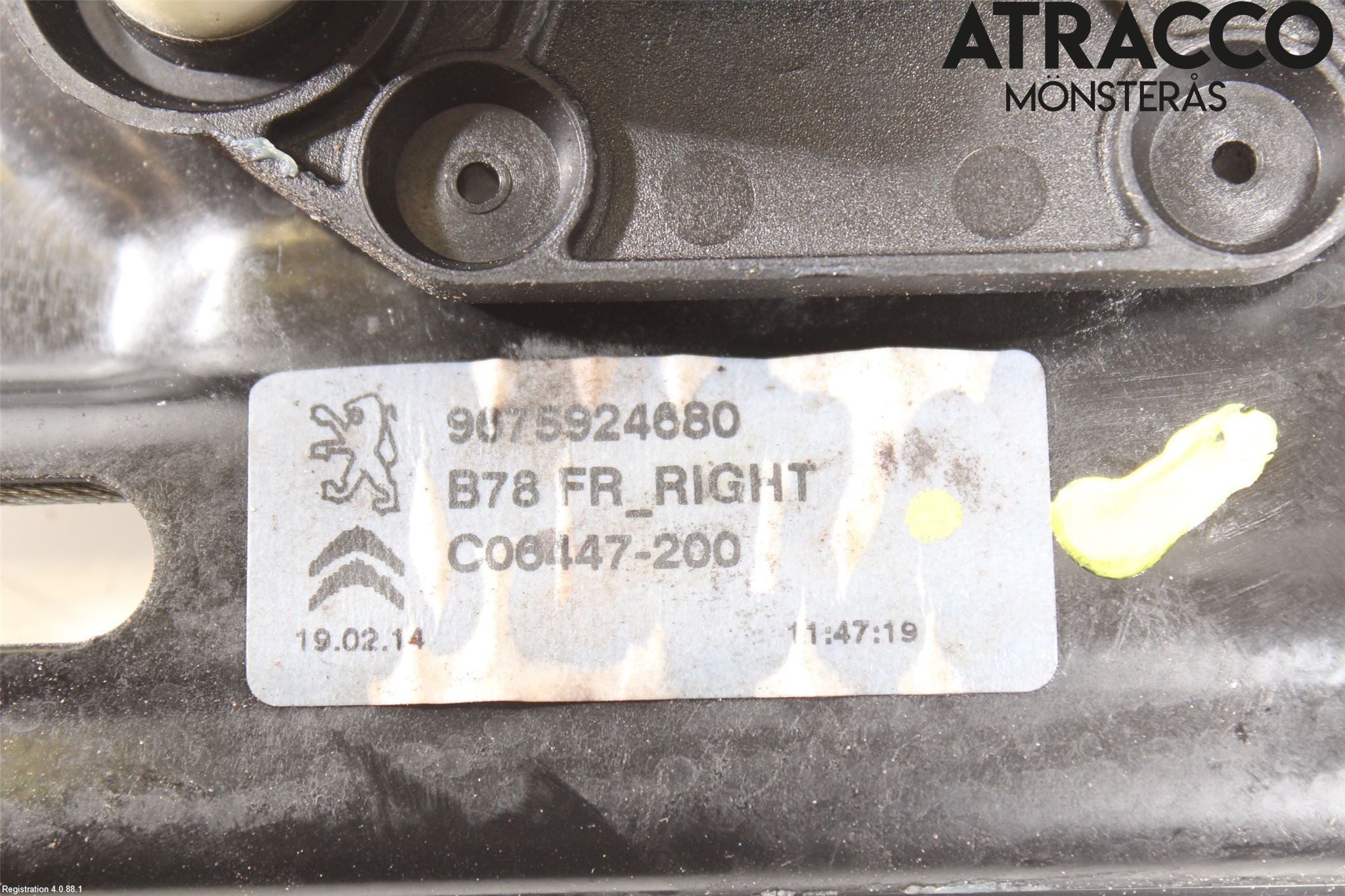 Citroen C4 GRAND PICASSO 14-18 Fönsterhiss El Kompl