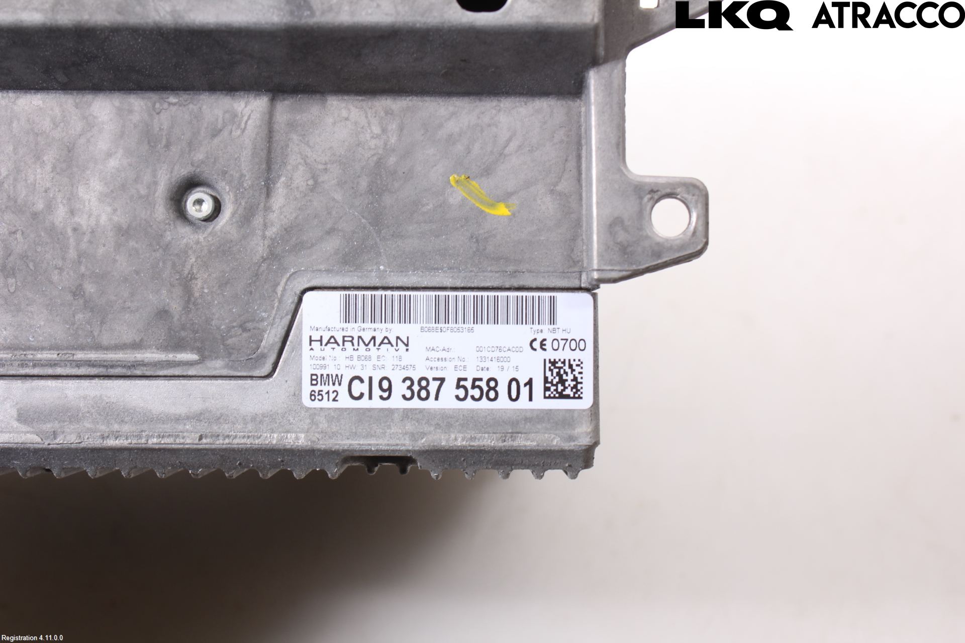 BMW 3 F30/F31/F80 12-19 Radio