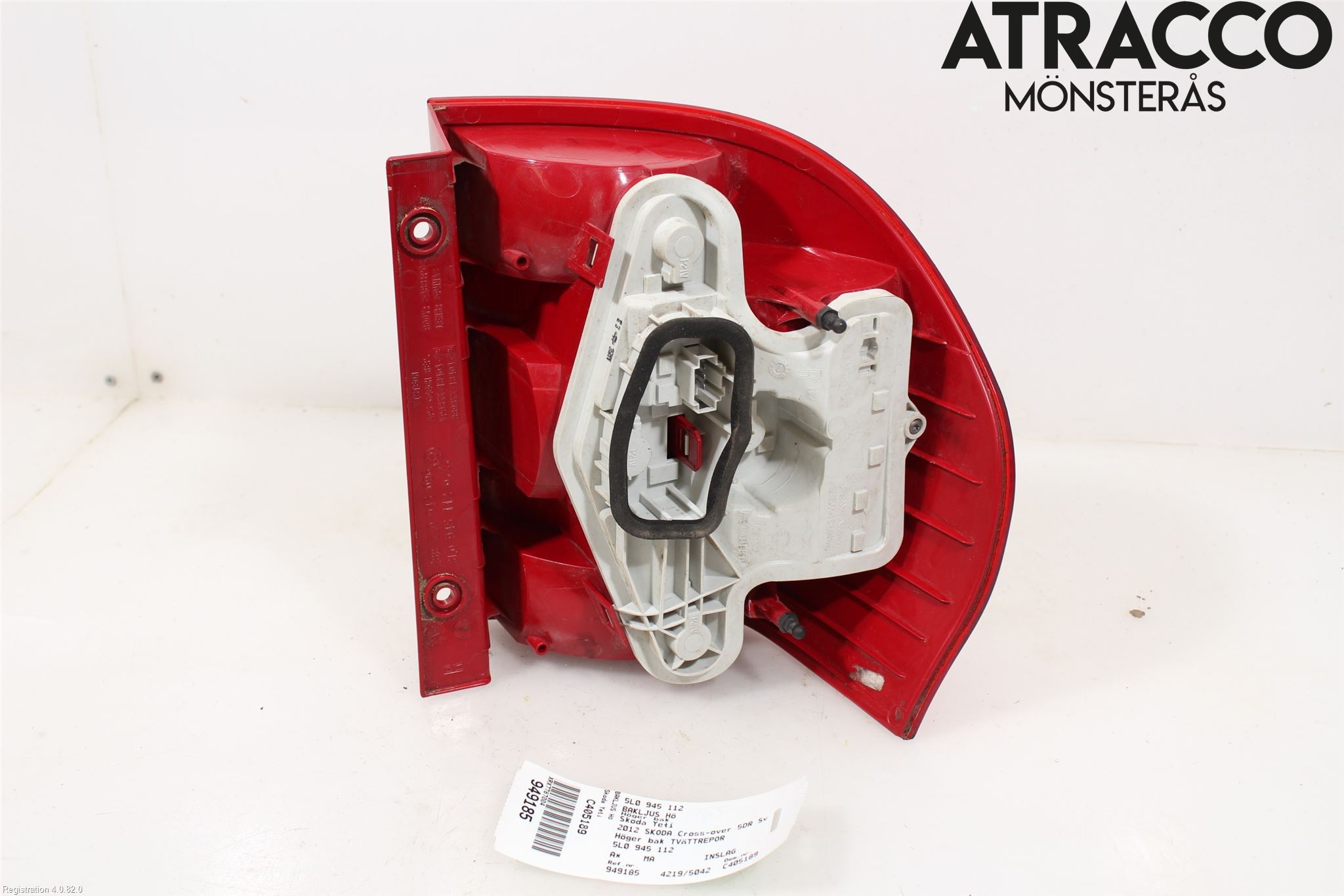 Skoda YETI Bakljus Höger