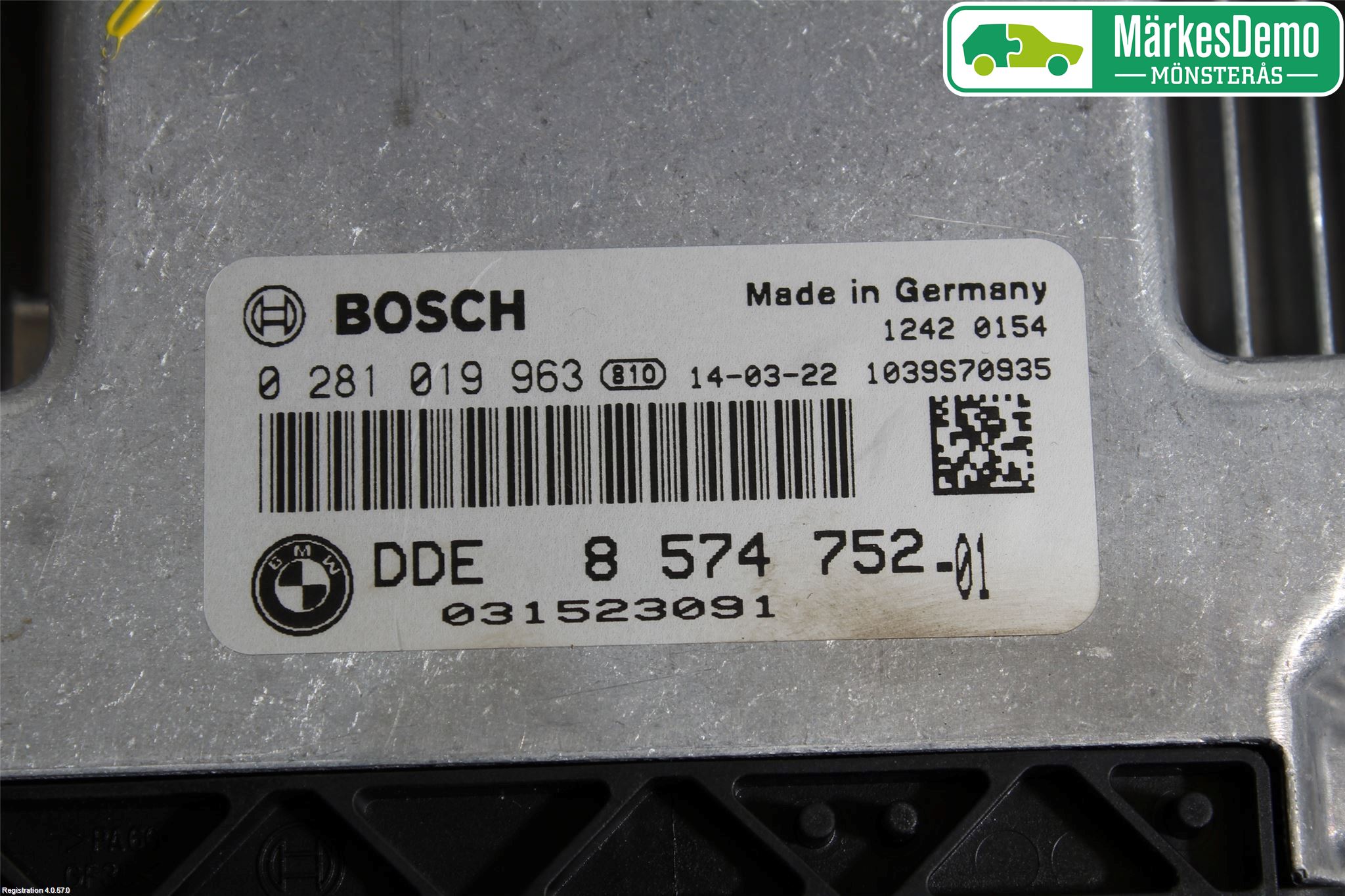 BMW X3 F25 10-17 Styrenhet Insprut Bensin