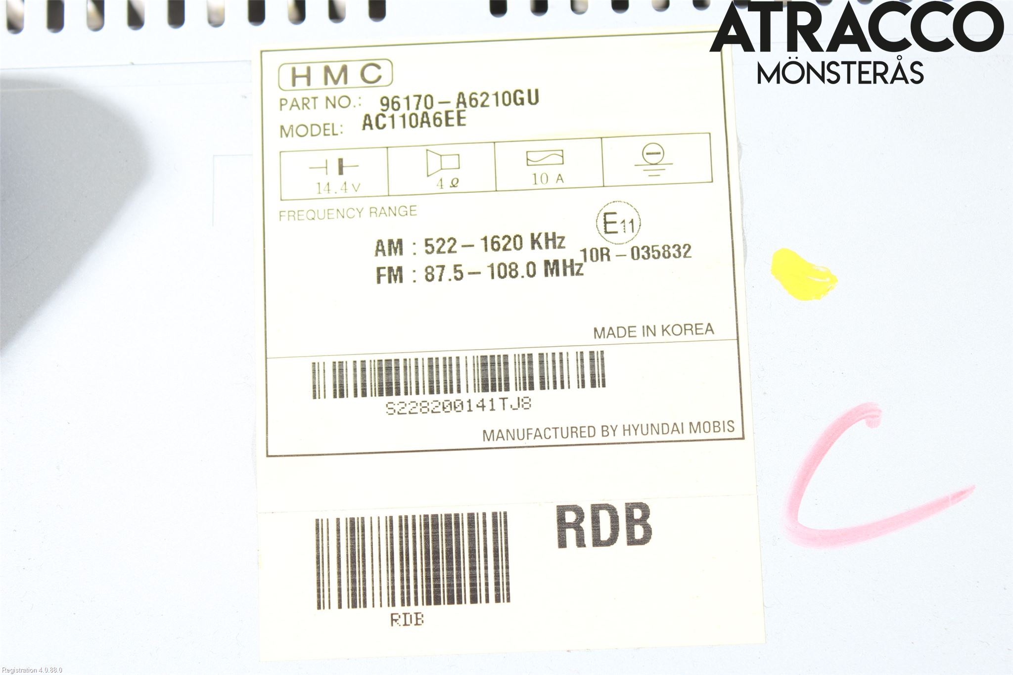 Hyundai i30 GD 13-17 Cd Radio - Multimediapanel