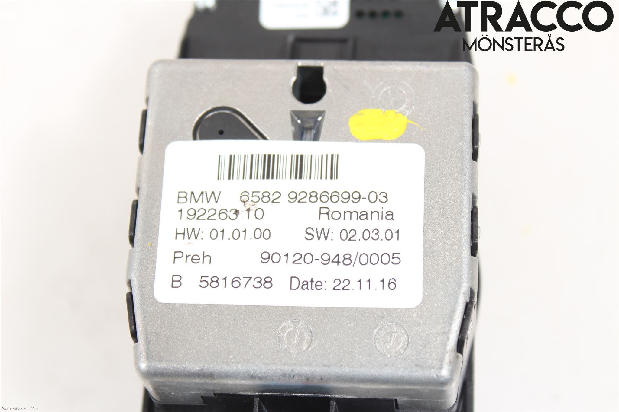 BMW 5 F10/F11/F18 09-17 Strömställare Multifunktion