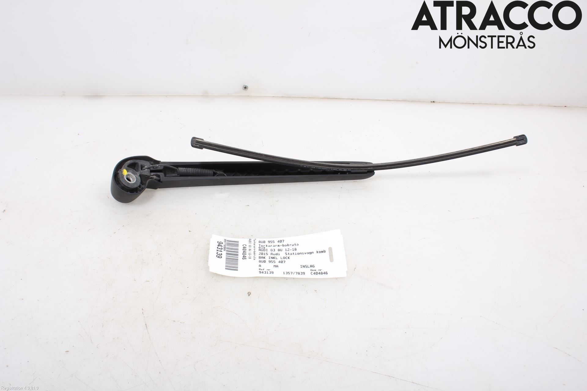 Audi Q3 8U 12-18 Torkararm-Bakruta