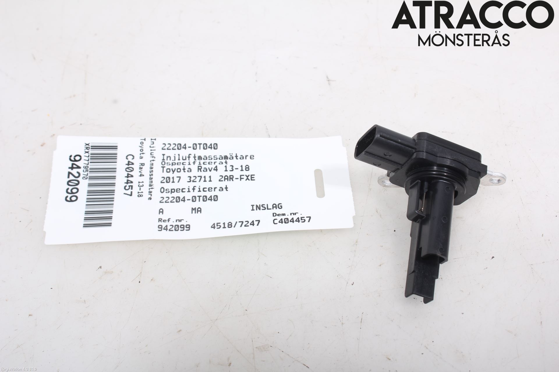 Toyota RAV4 13-18 Injluftmassamätare