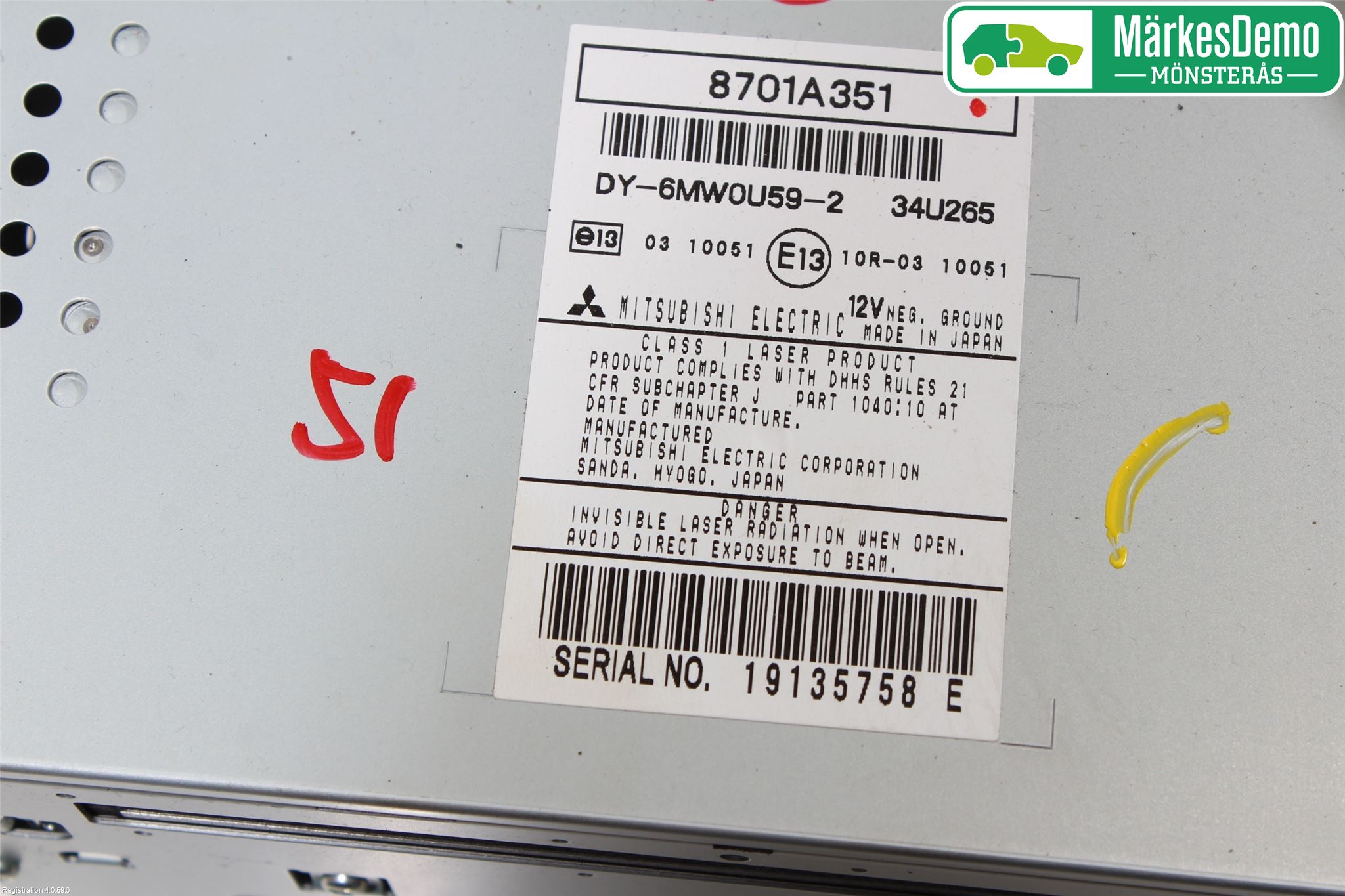 Mitsubishi ASX 10-22 Radio