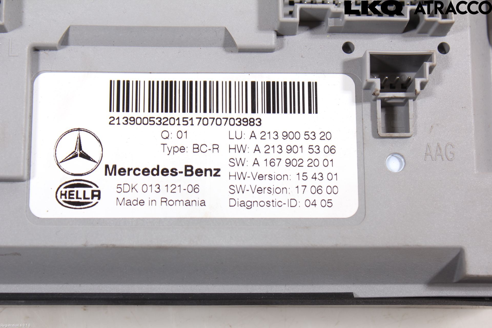 Mercedes-Benz MB E-KLASS (W213) 16-23 Styrenhet Övrigt