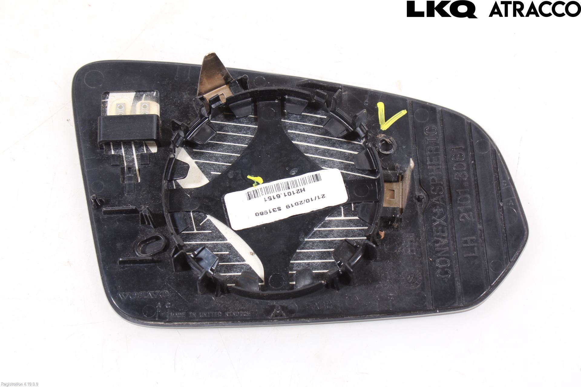 Volvo V60 19- Spegelglas Vä