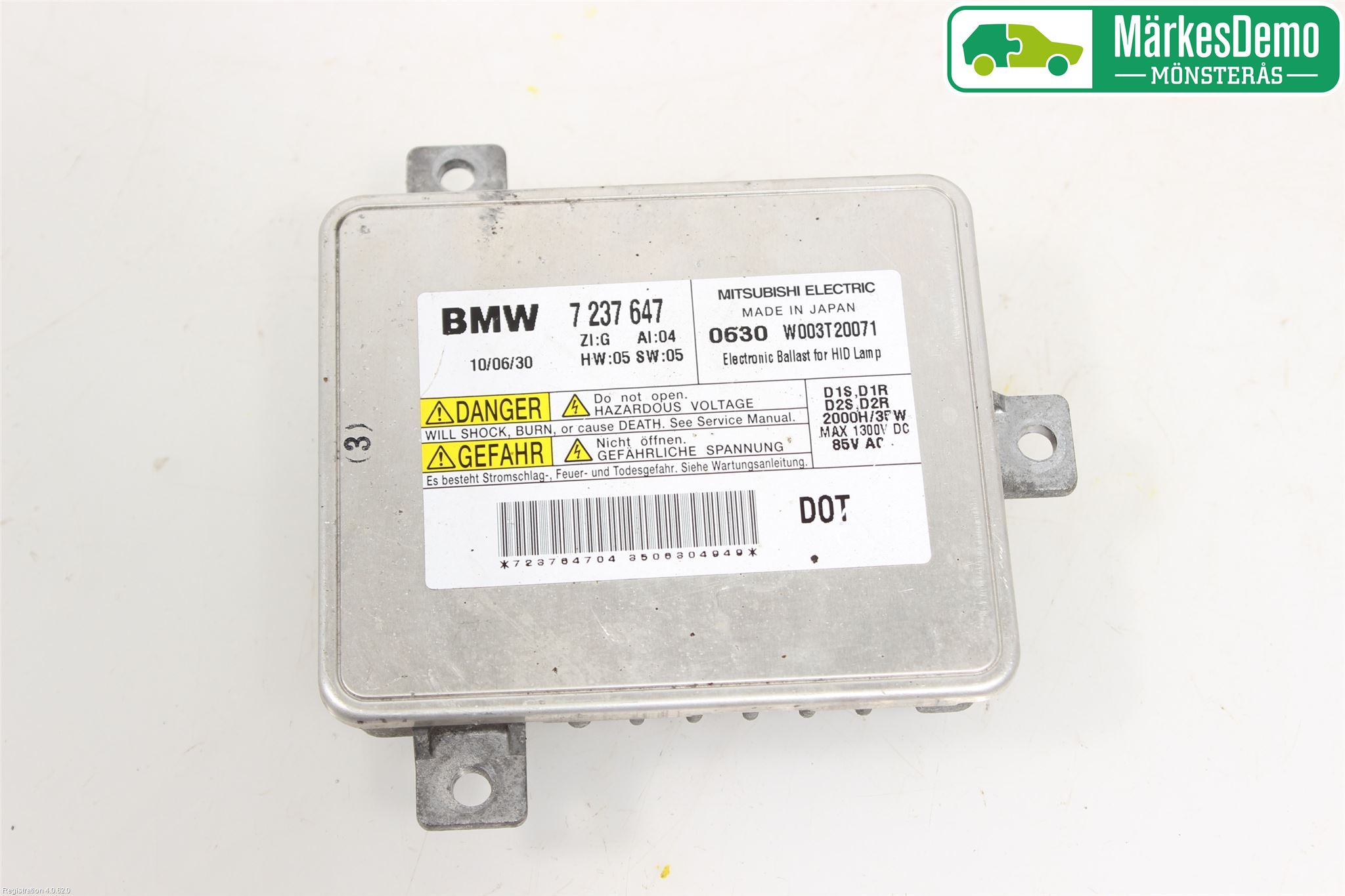 BMW 5 F10/F11/F18 09-17 Styrenhet Strålkastare