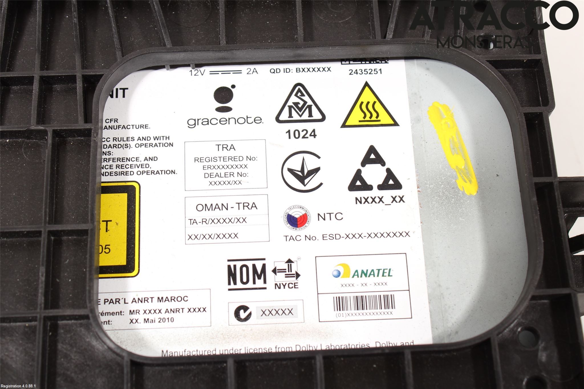 Audi A4/S4 B9 16-19 Cd Radio - Multimediapanel