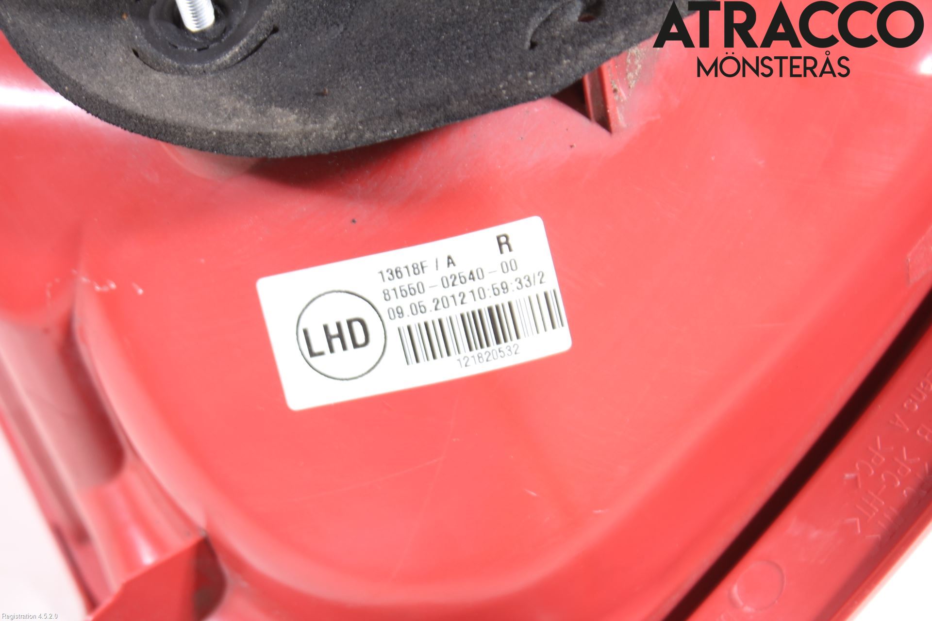 Toyota AURIS 10-12 Bakljus Höger