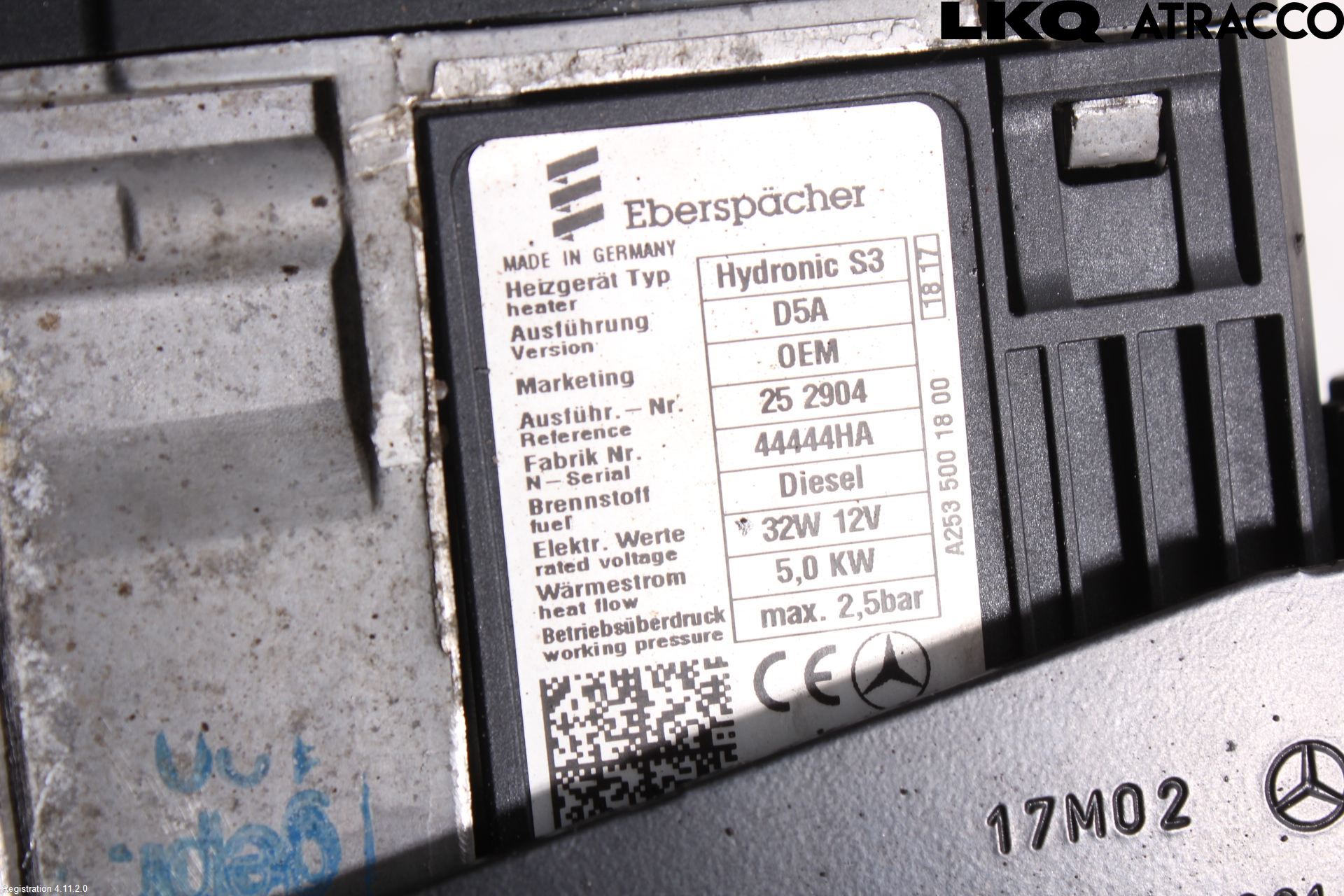Mercedes-Benz MB GLC-KLASS (X253/C253) 15-22 Dieselvärmare