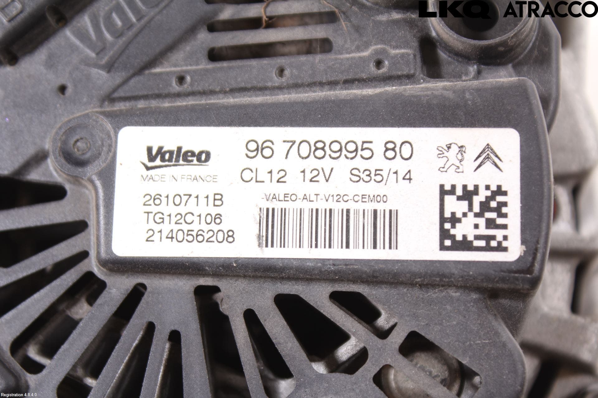 Peugeot 208 12-15 Generator