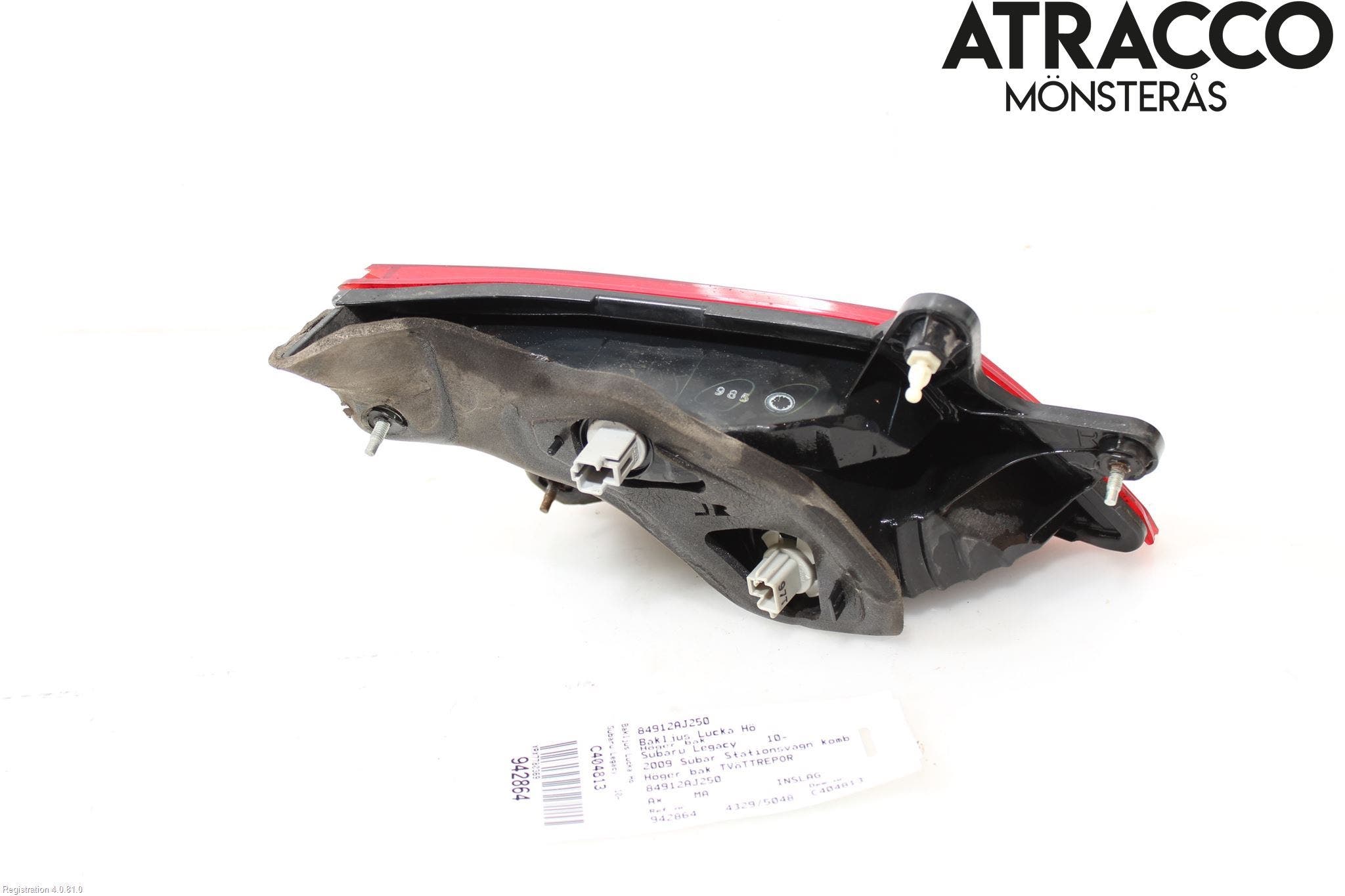 Subaru LEGACY 10-14 Bakljus Lucka Hö