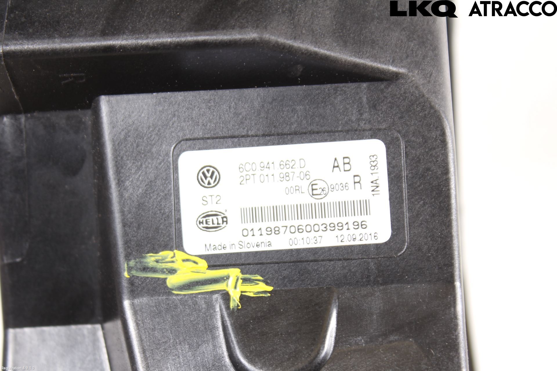 Volkswagen VW POLO 10-17 Dimljus-Varselljus Fram