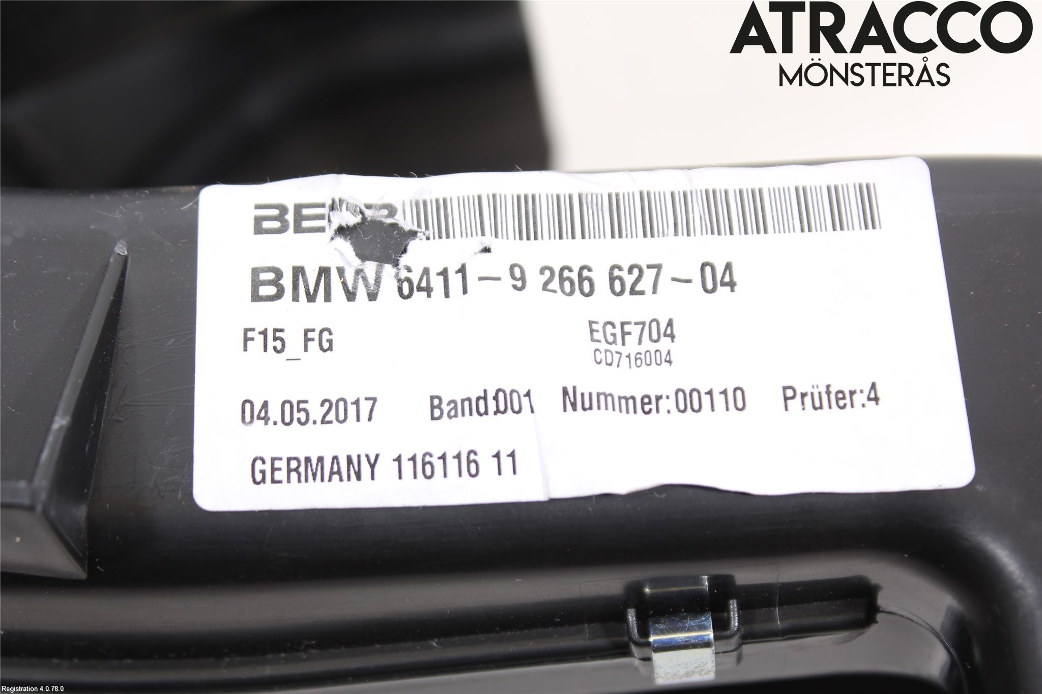 BMW X5 F15 13-18 Värmefläkt