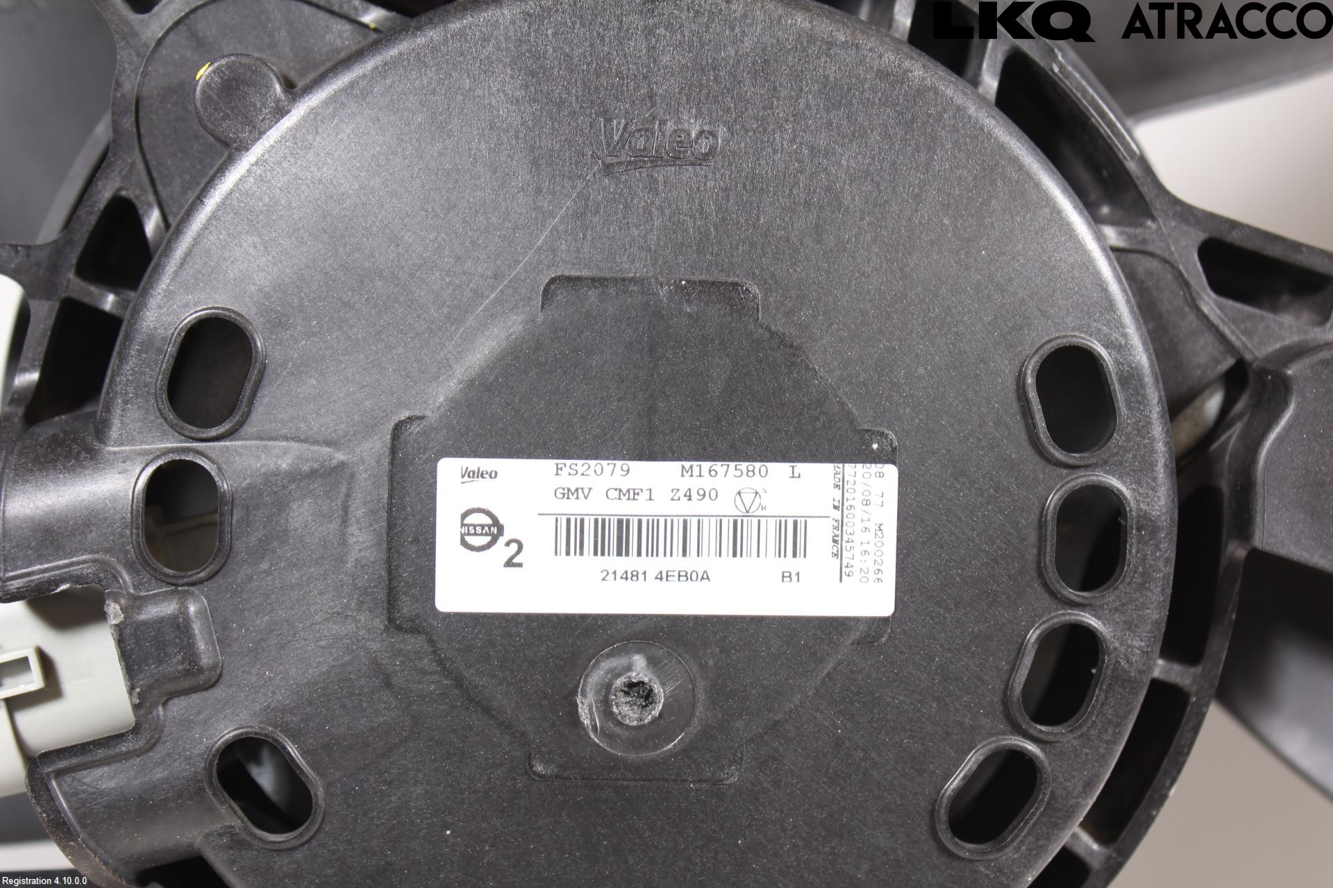 Nissan QASHQAI 14-17 Kylfläkt El