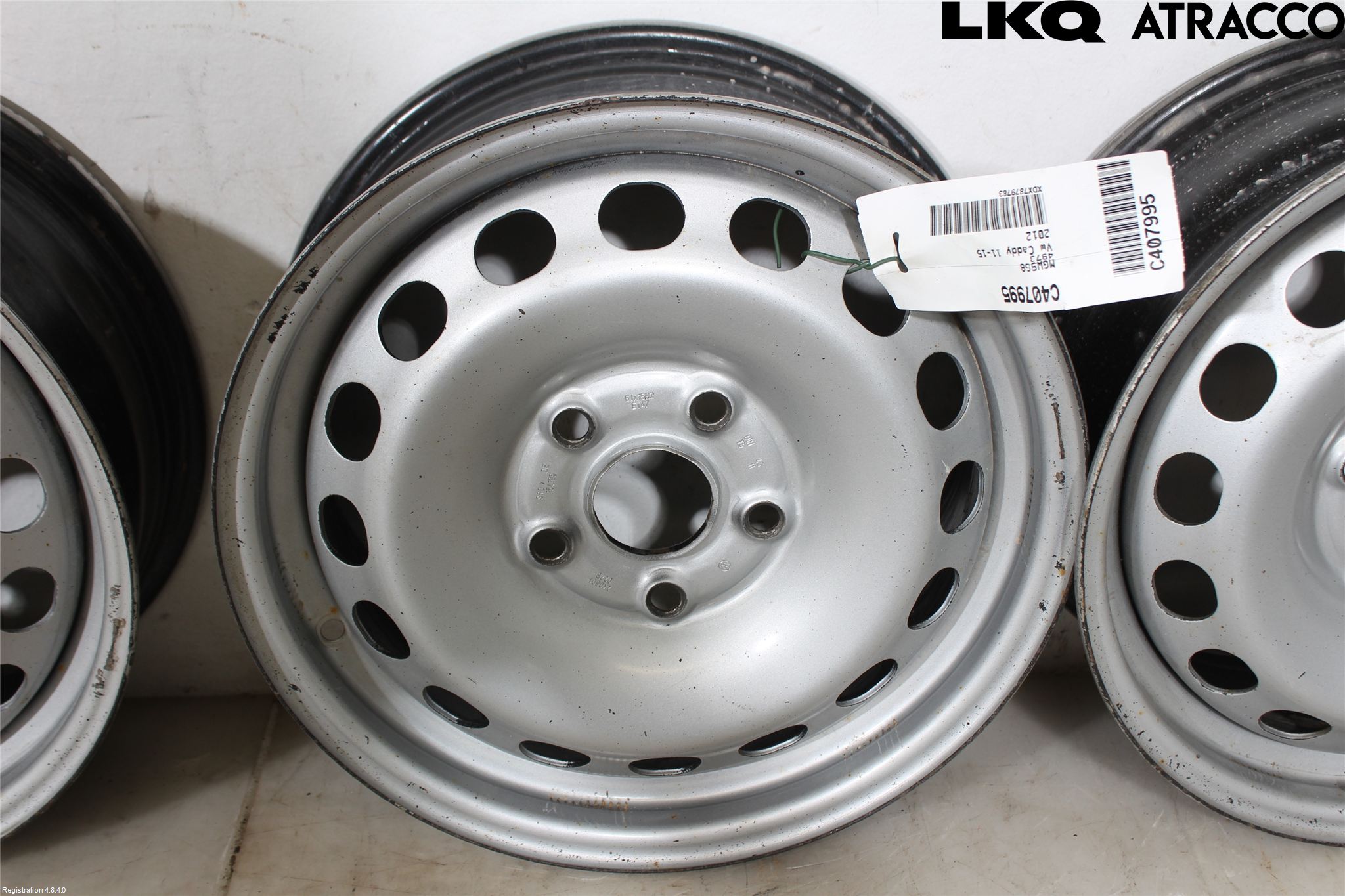 Volkswagen VW CADDY 11-15 Fälgsats Plåt