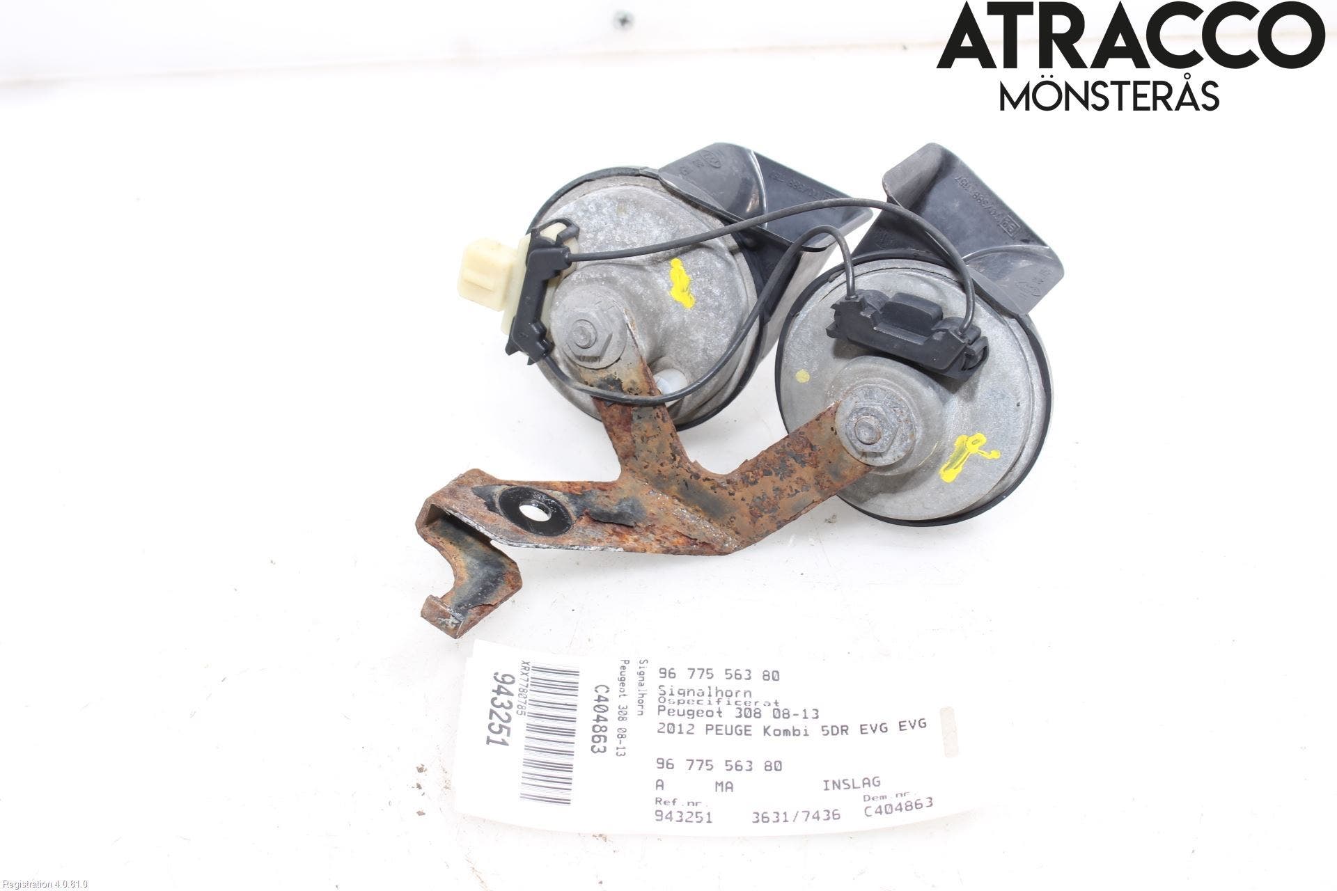 Peugeot 308 08-13 Signalhorn