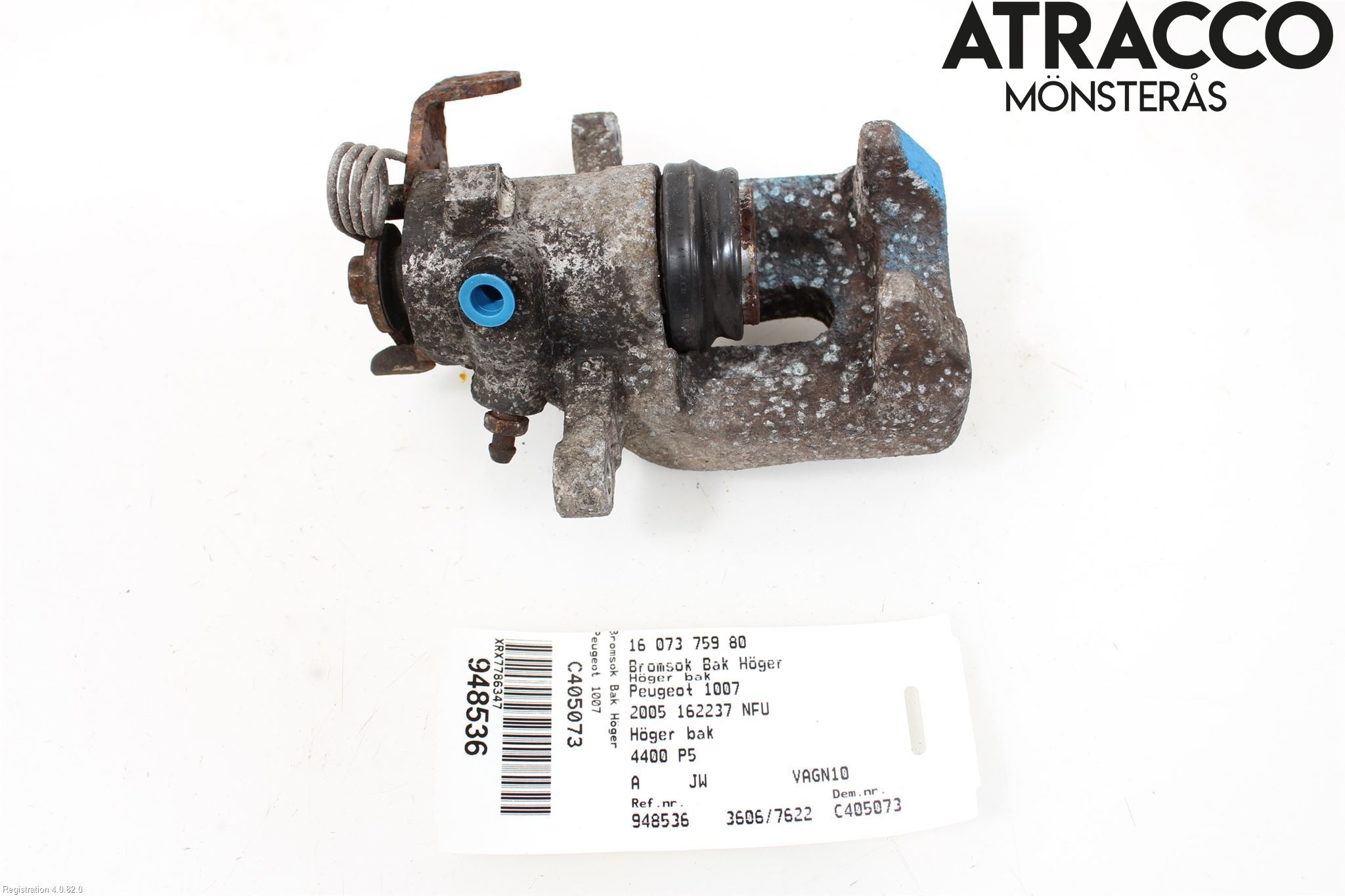 Peugeot 1007 Bromsok Bak Höger