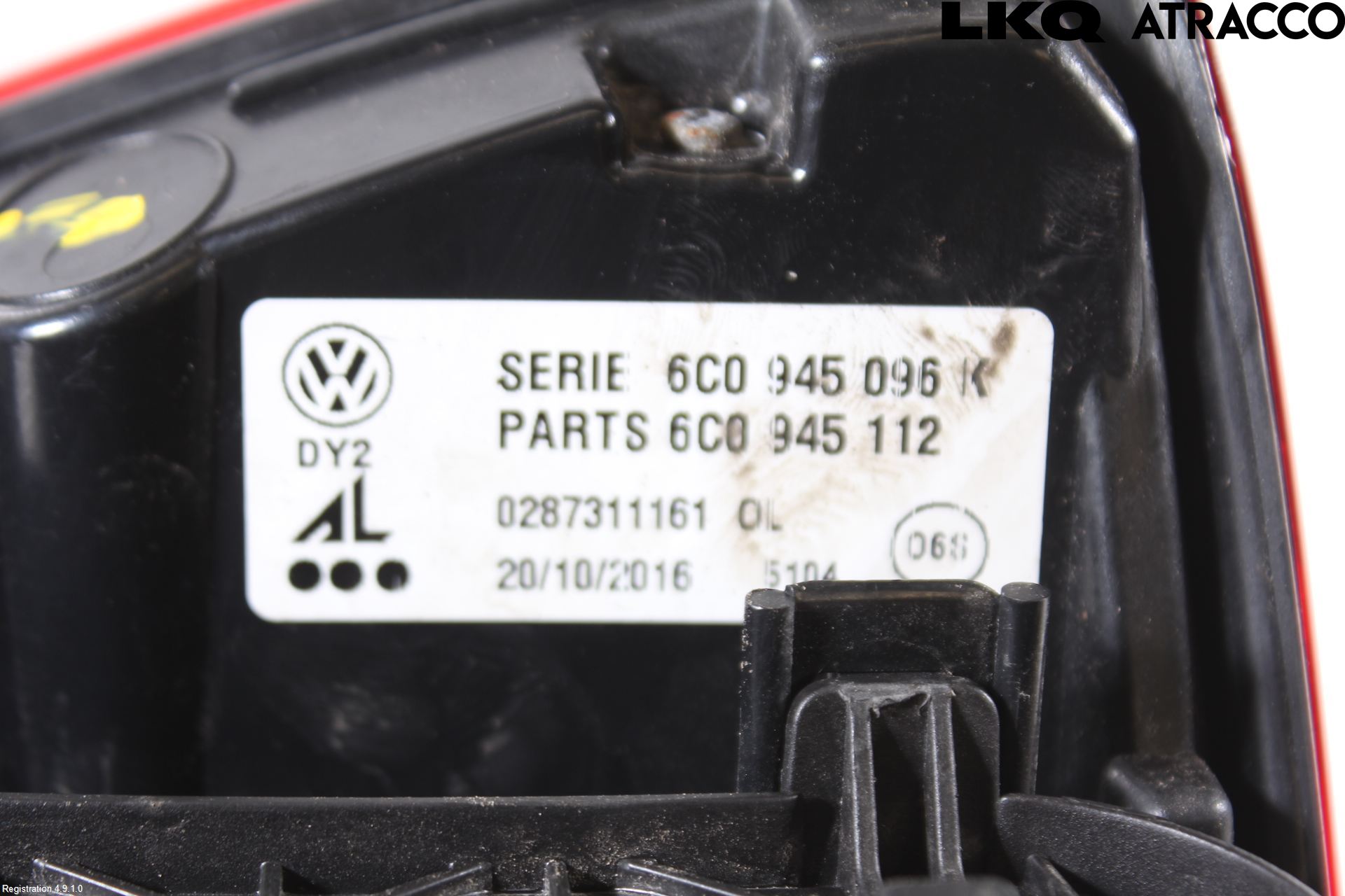 Volkswagen VW POLO 10-17 Bakljus Höger