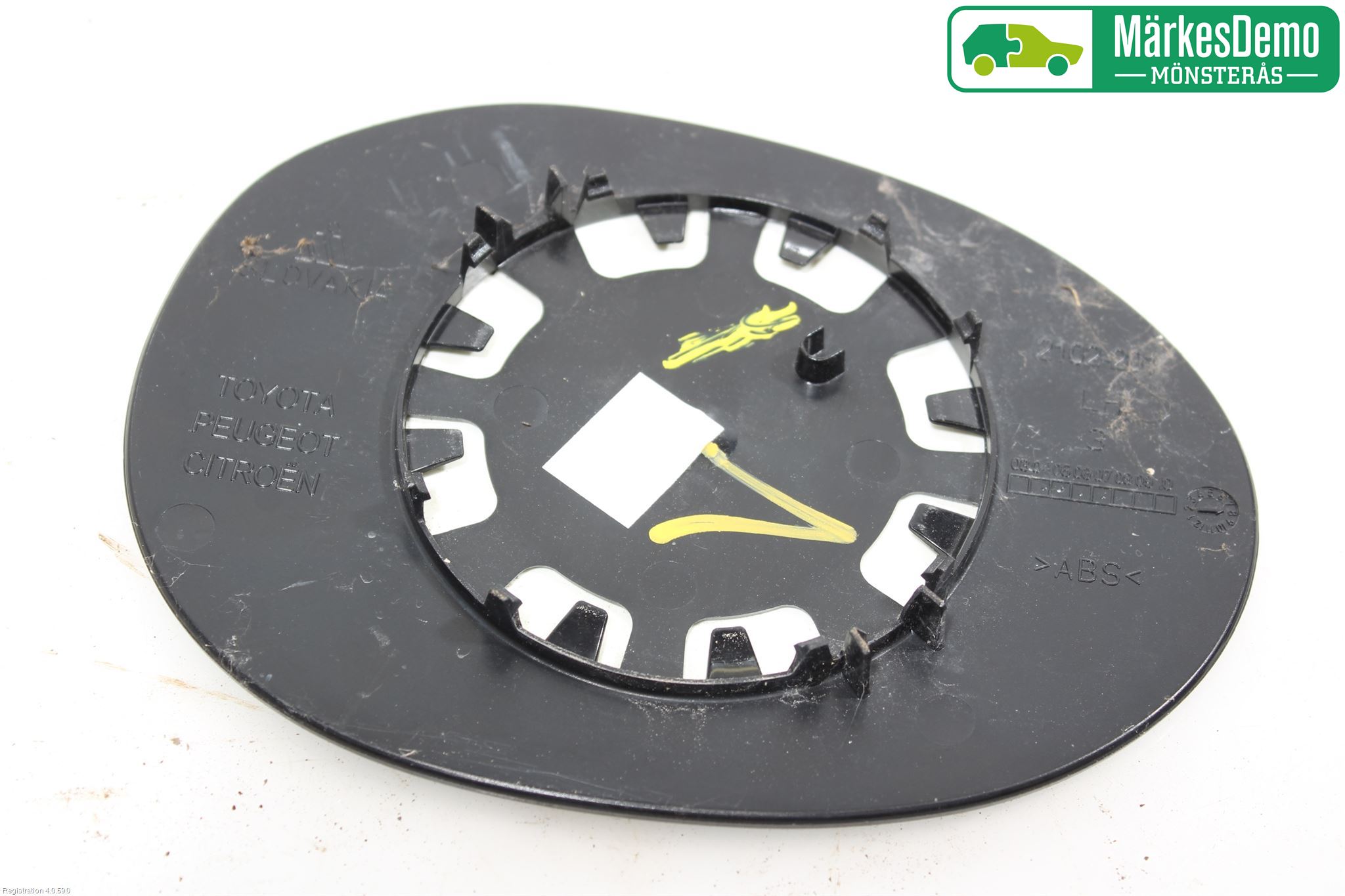 Peugeot 107 Spegelglas Vä