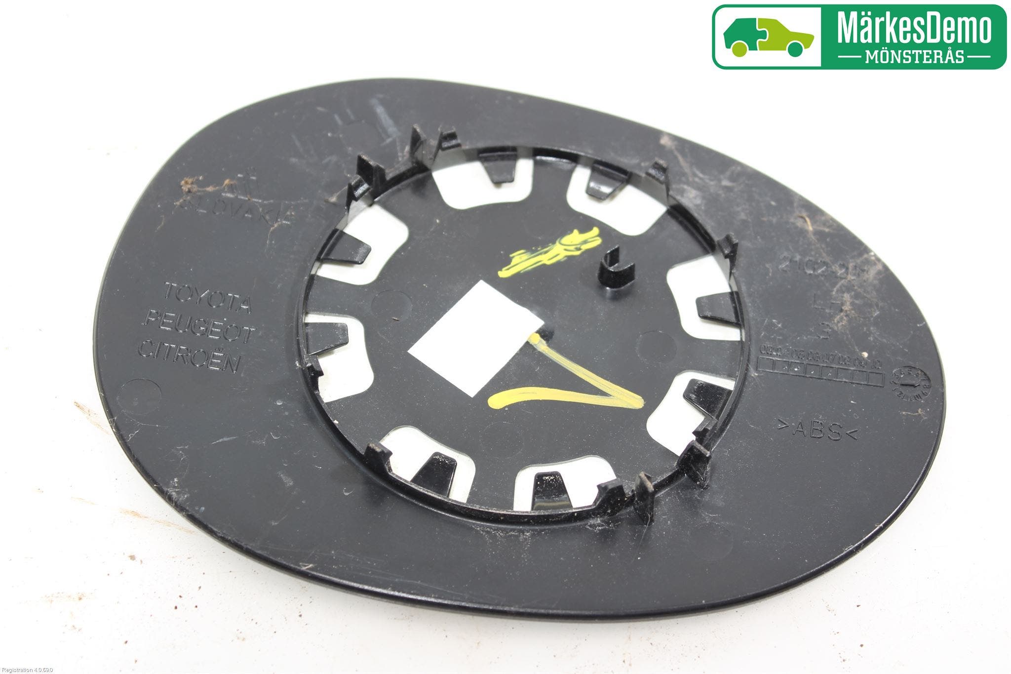 Peugeot 107 Spegelglas Vä