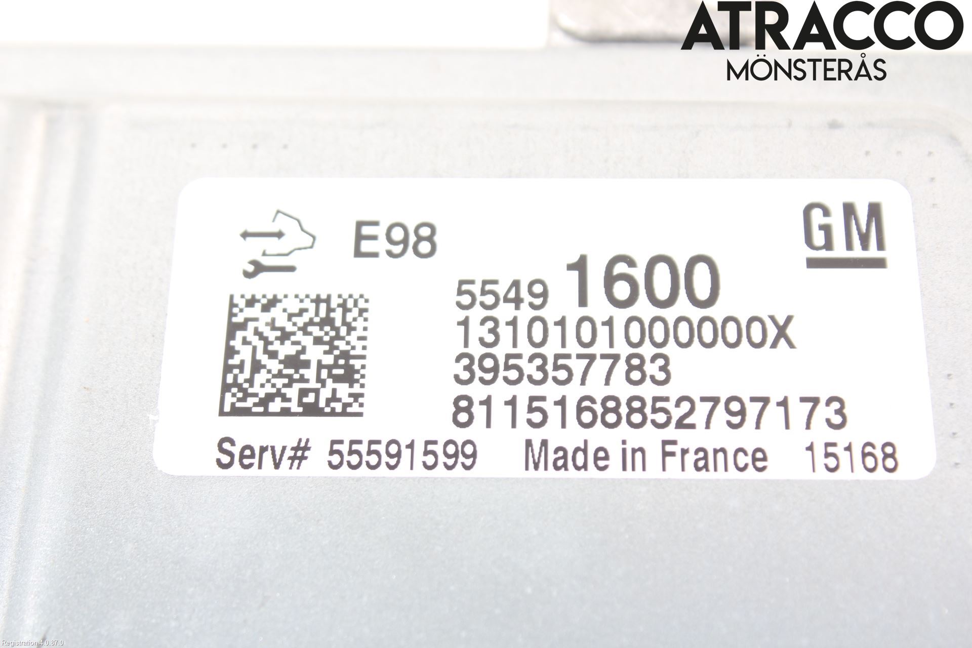 Opel MOKKA 13-20 Styrenhet Insprut Bensin