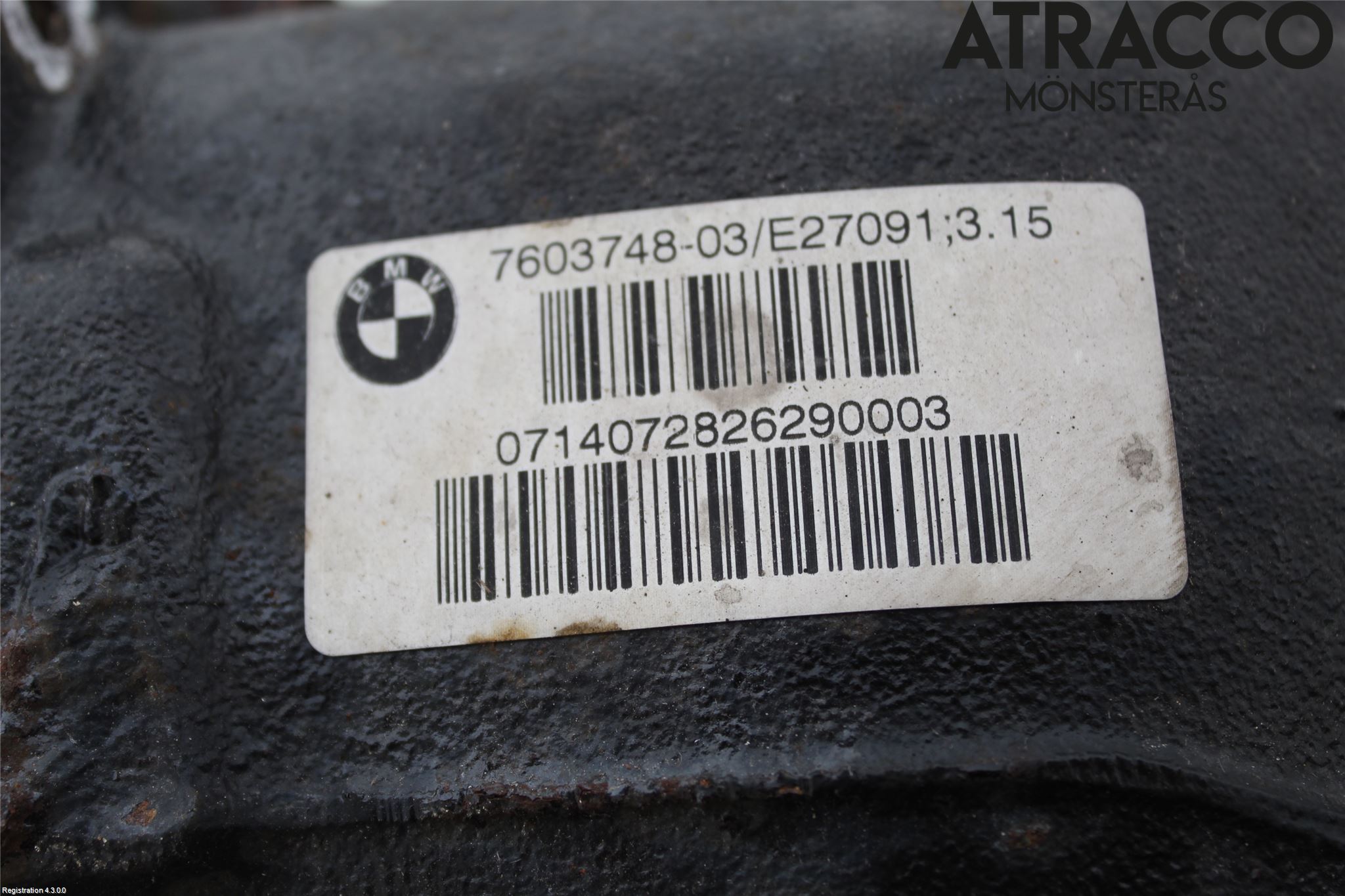 BMW 4 F32/F33/F82/F83 13-20 Bakväxel-Diff