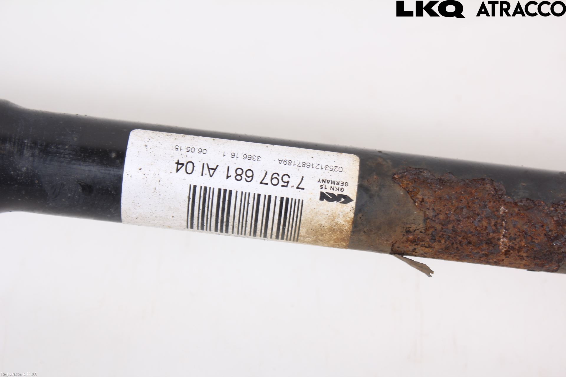 BMW 3 F30/F31/F80 12-19 Drivaxel Bak Vänster