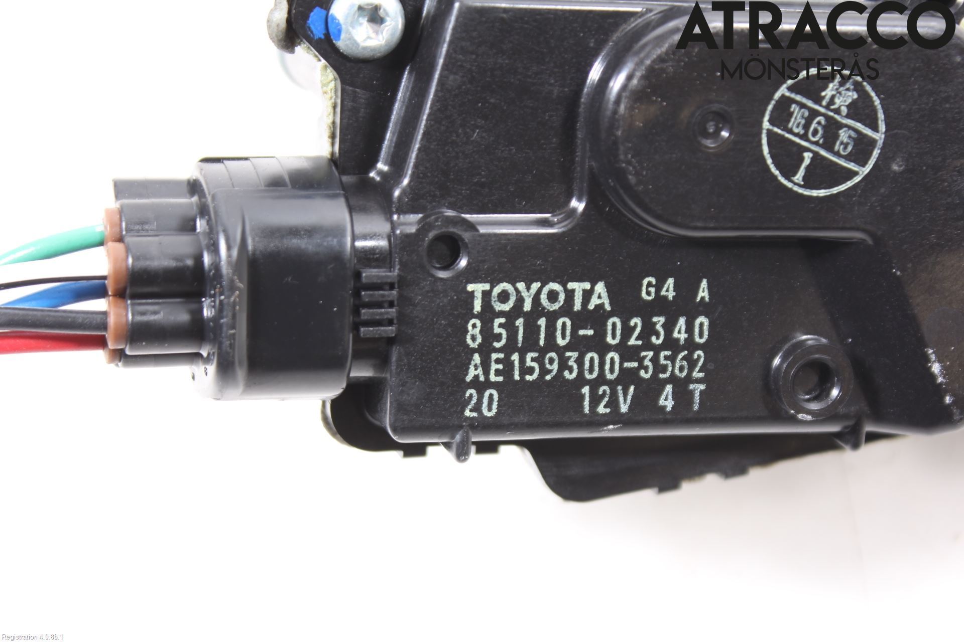 Toyota AURIS 13-19 Torkarmotor Vindruta