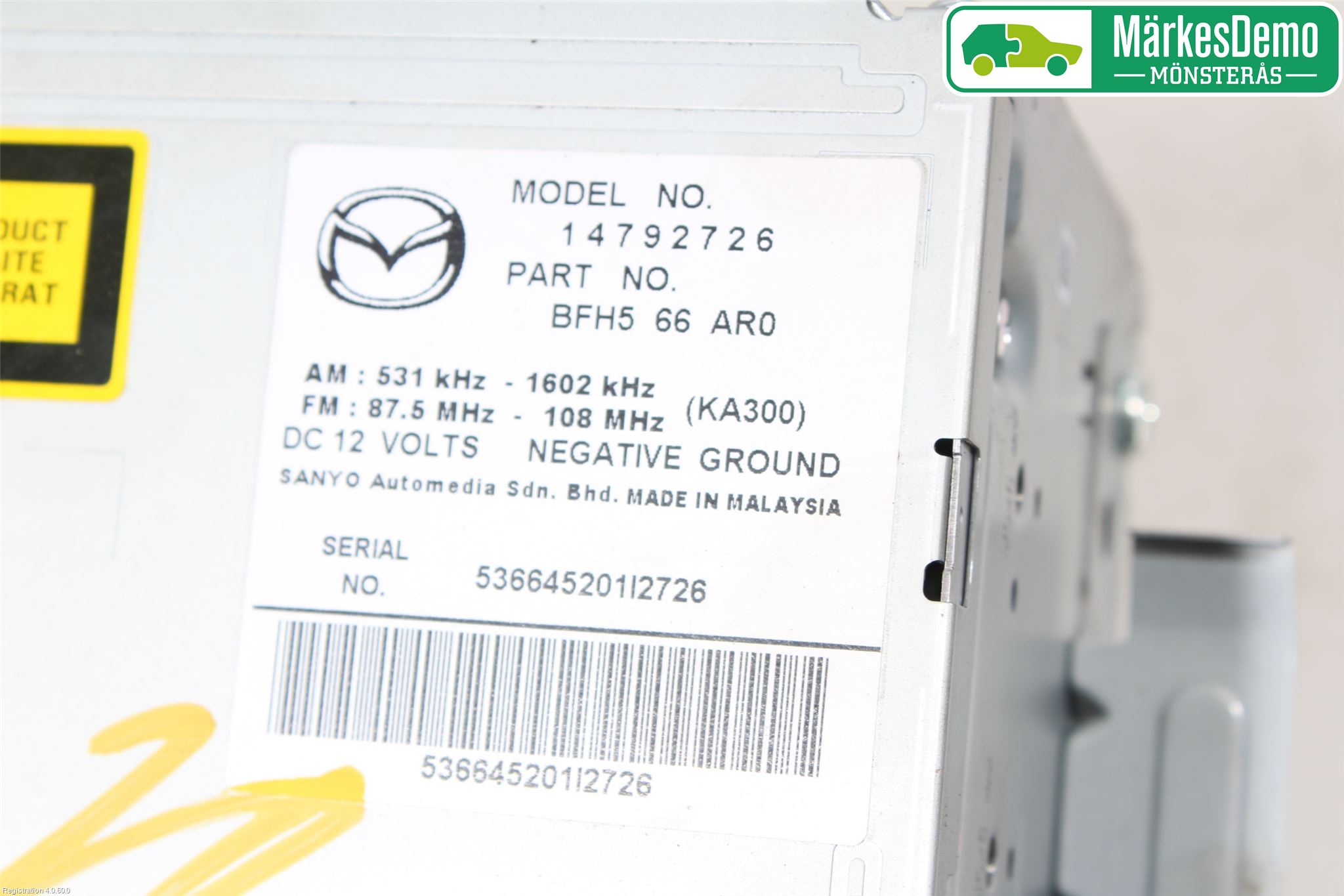 Mazda 3 II 09-13 Radio