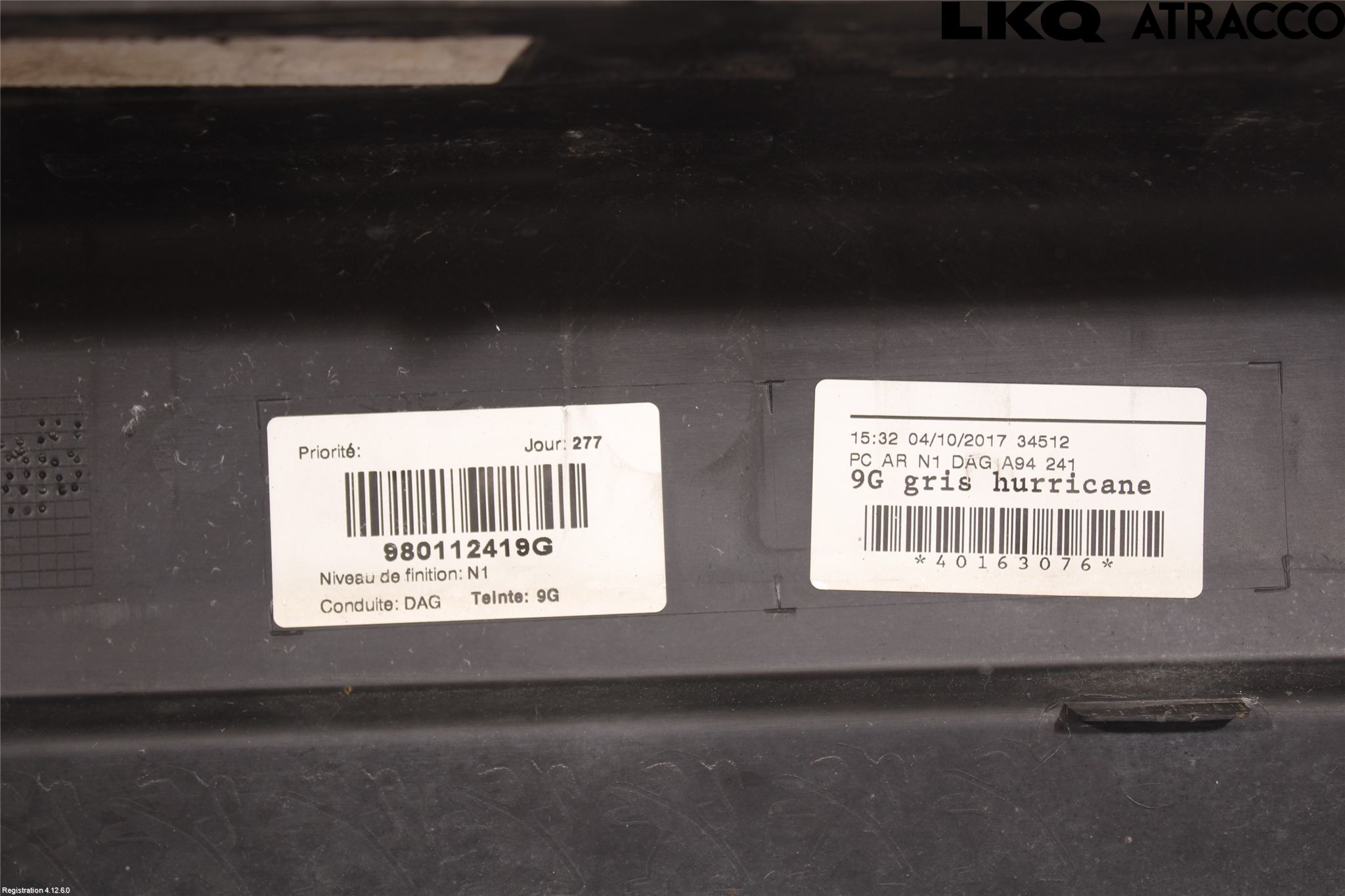 Peugeot 2008 13-20 Stötfångarbeklädnad Bak