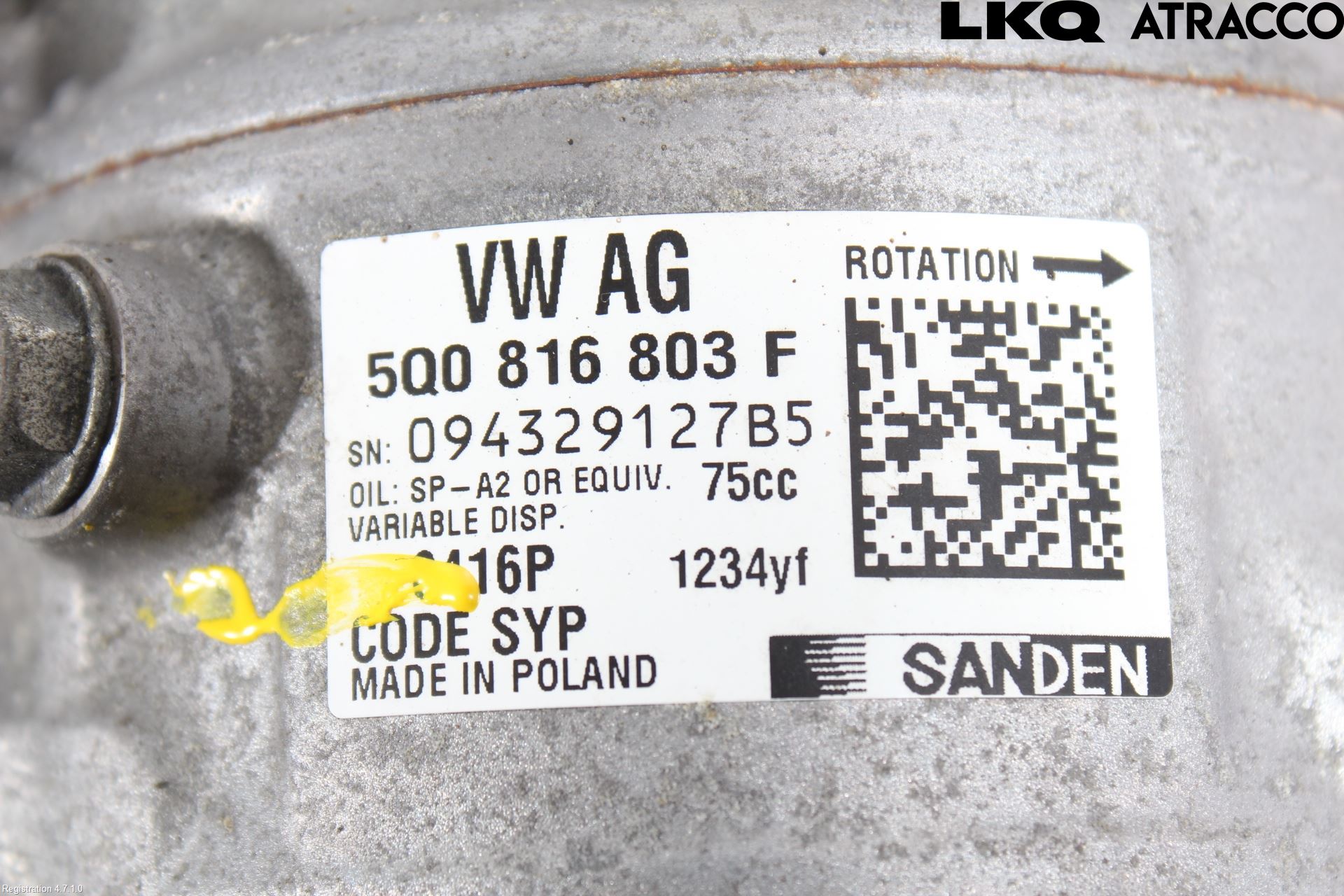 Volkswagen VW TIGUAN 16-24 Ac Kompressor
