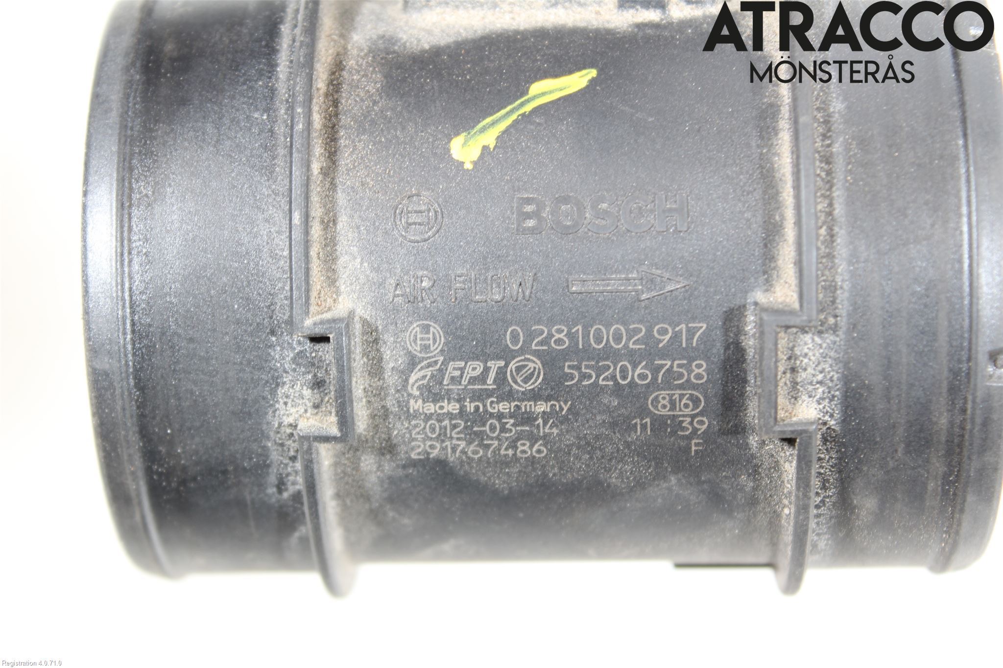 Fiat FREEMONT Injluftmassamätare