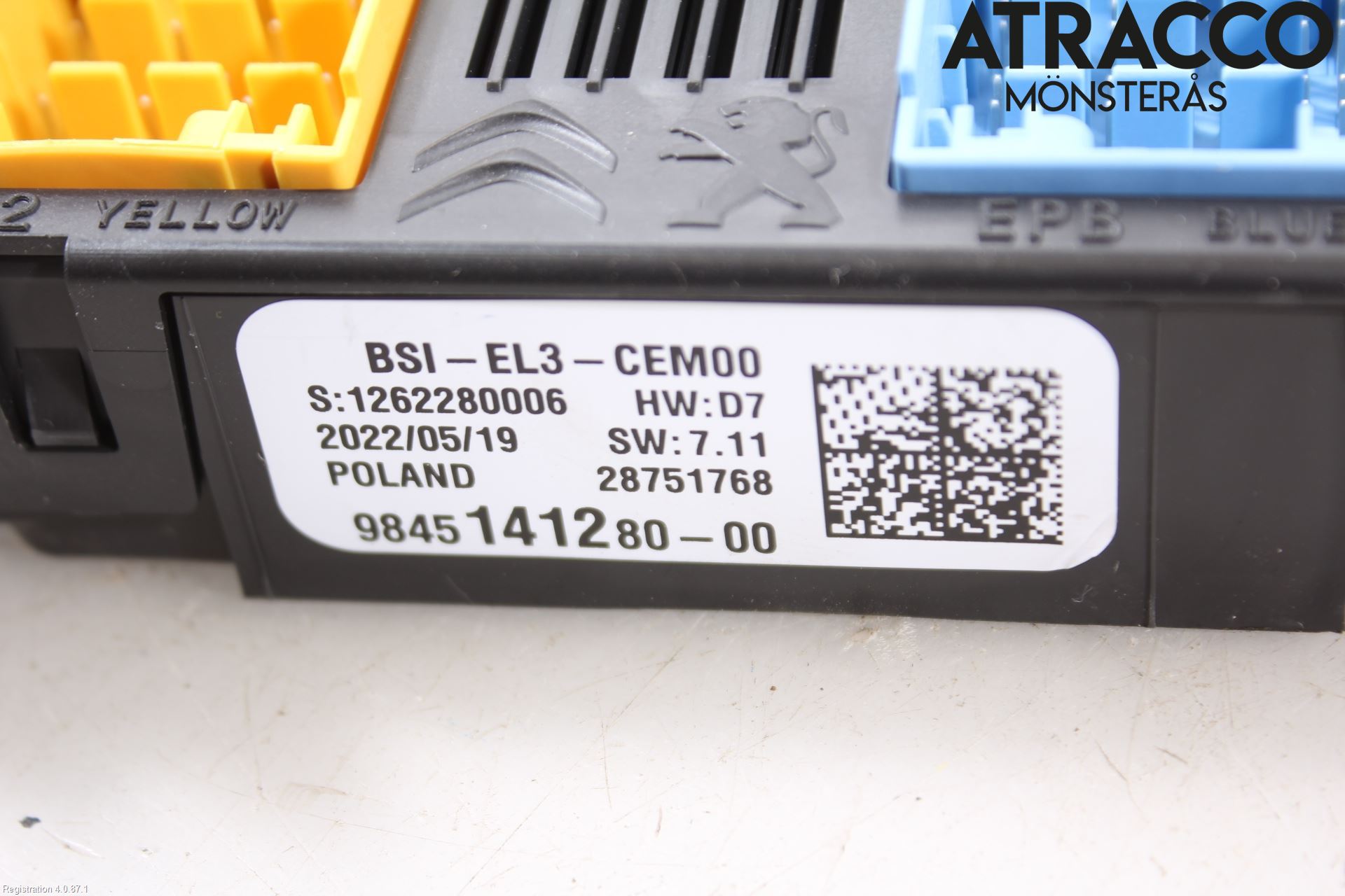 Peugeot EXPERT/E-EXPERT 17- Säkringsdosa-Elcentral