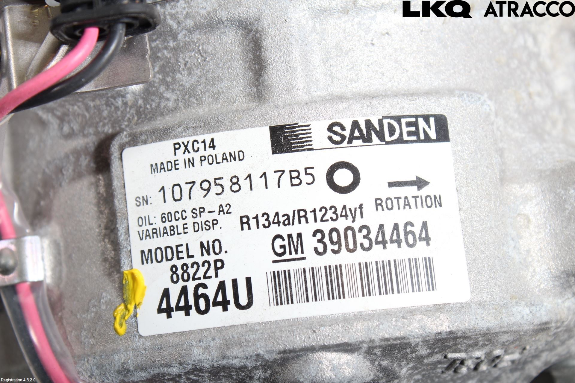 Opel ASTRA K 16-22 Ac Kompressor