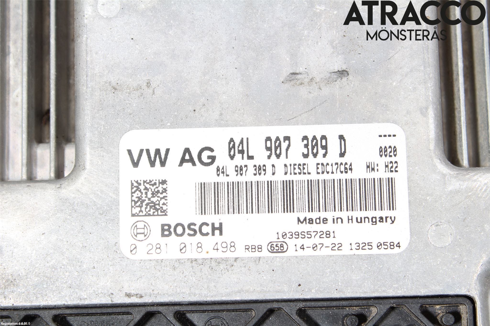 Volkswagen VW GOLF / E-GOLF VII 13-20 Styrenhet Insprut Bensin