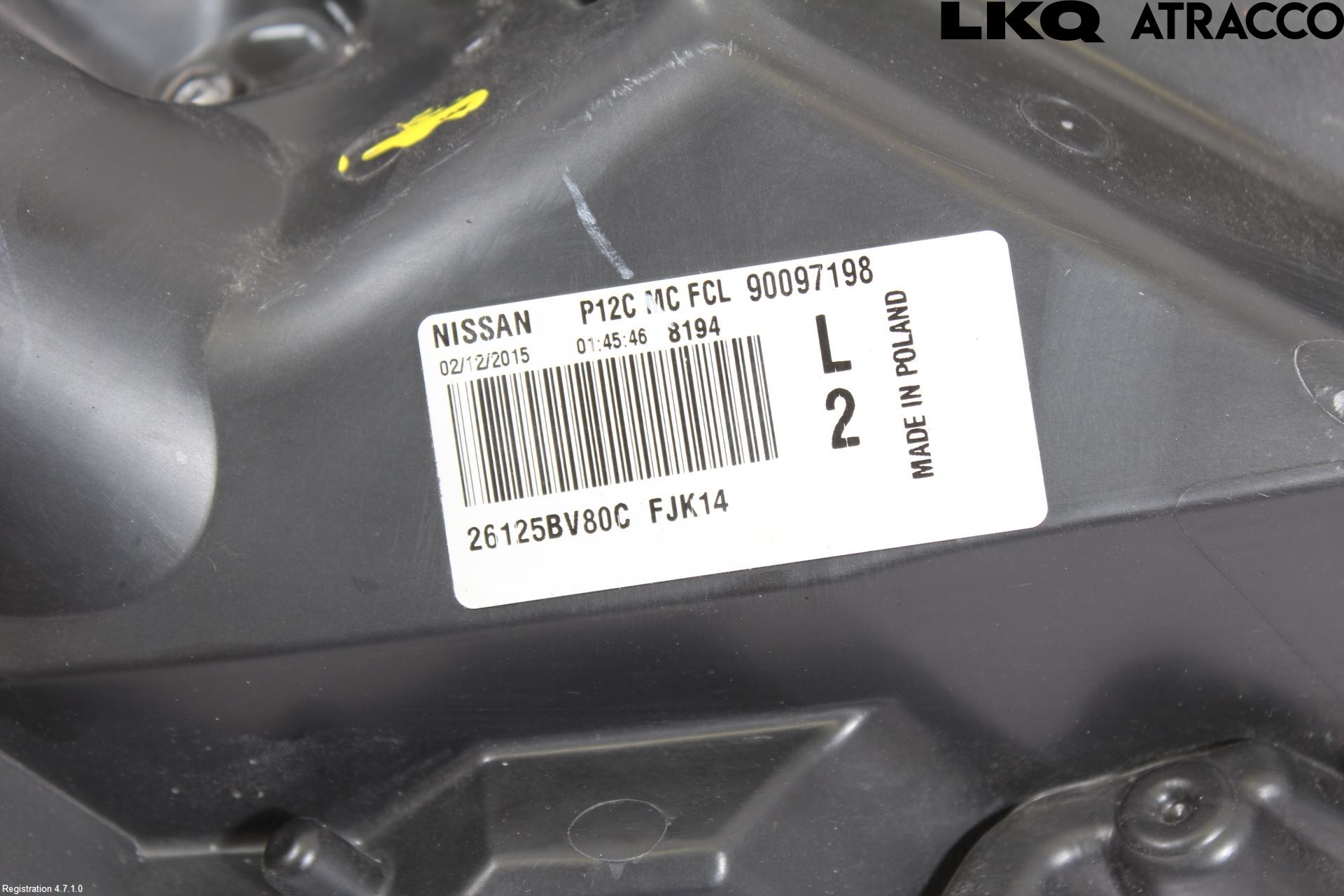 Nissan JUKE 14-19 Positionsljus Fram Vä