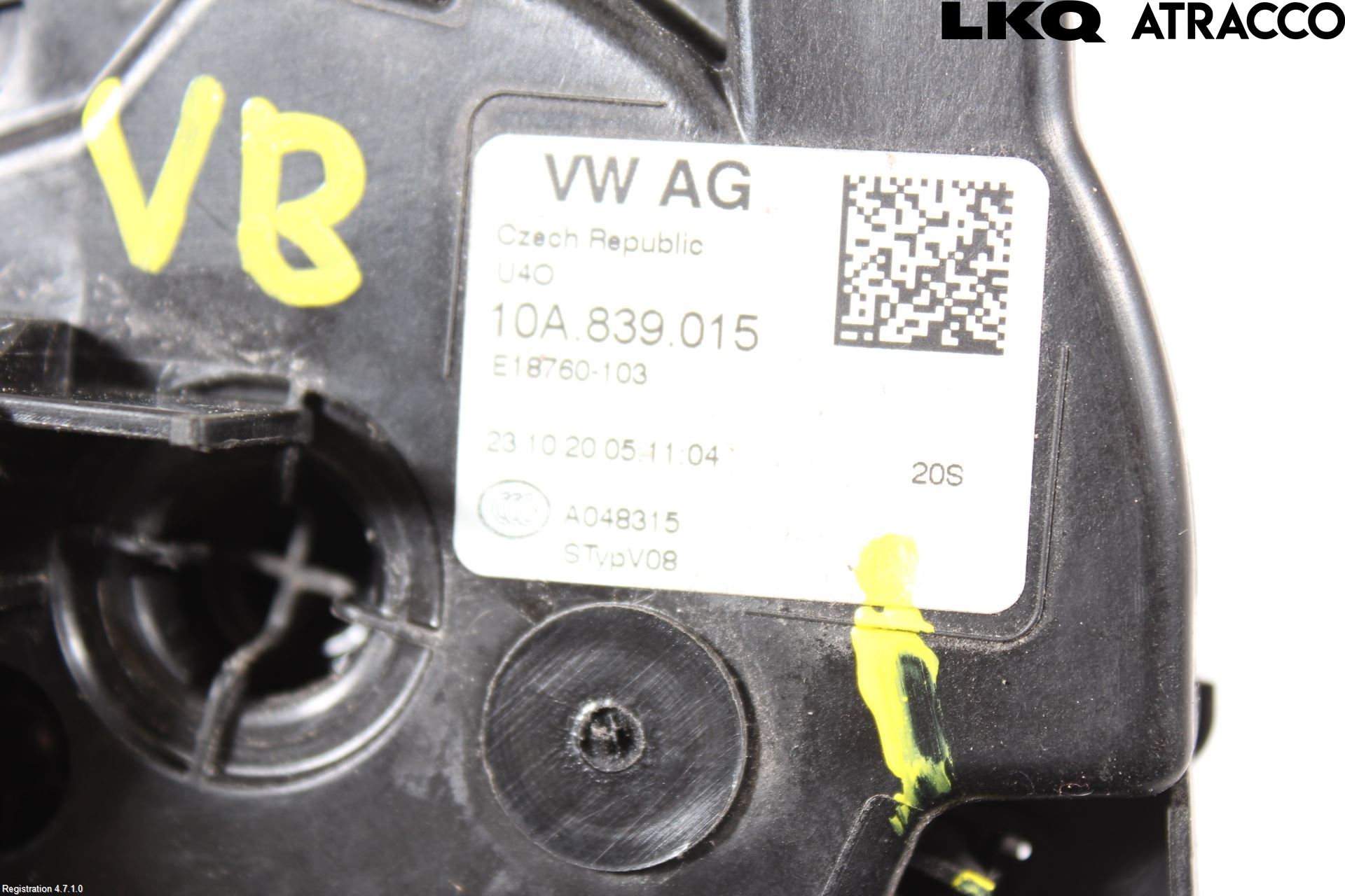 Volkswagen VW ID.3 21- Låskista-Dörrlås