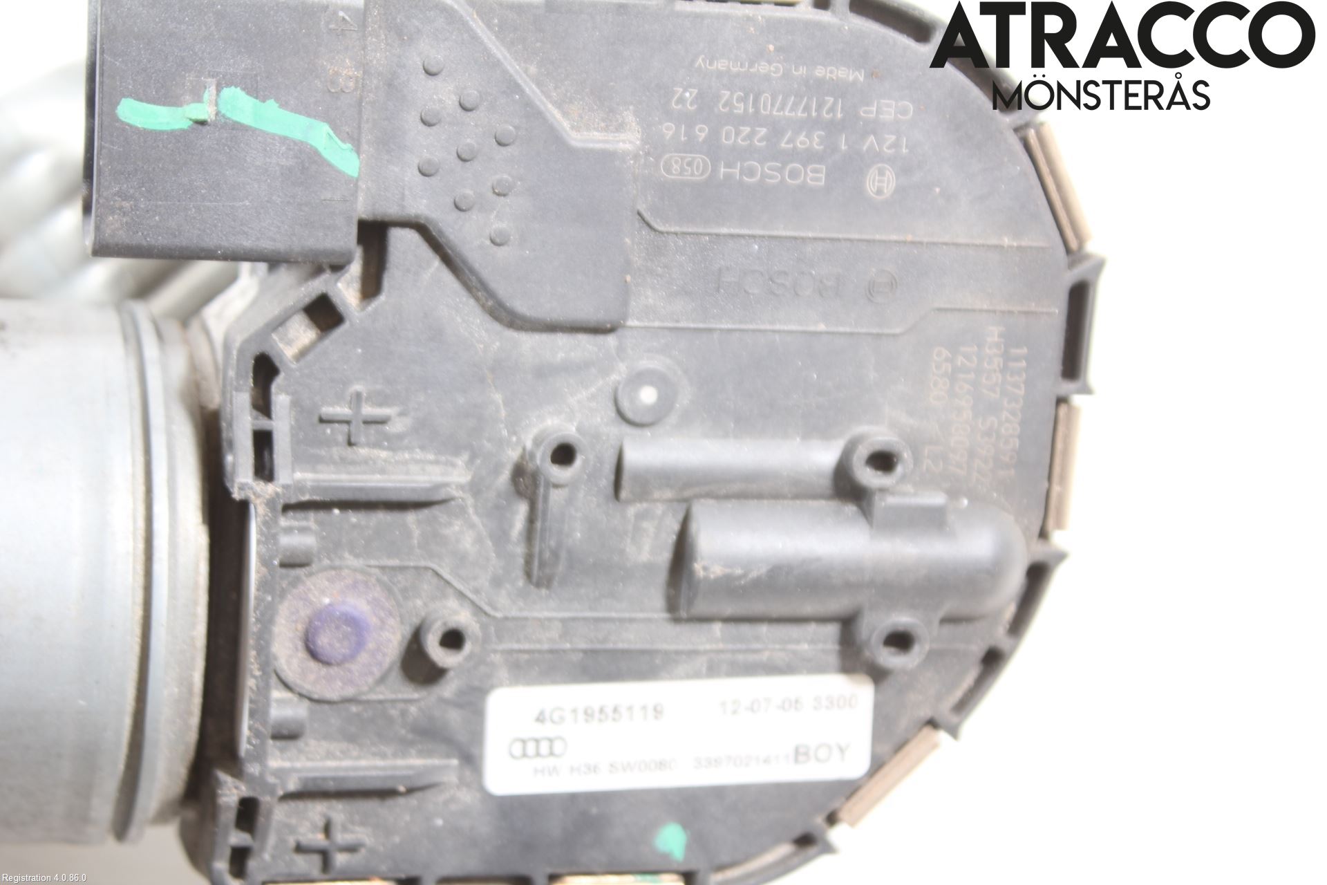 Audi A6/S6 4G 11-18 Torkarmotor Vindruta