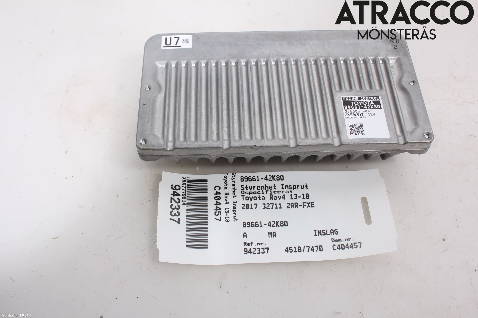 Toyota RAV4 13-18 Styrenhet Insprut Bensin