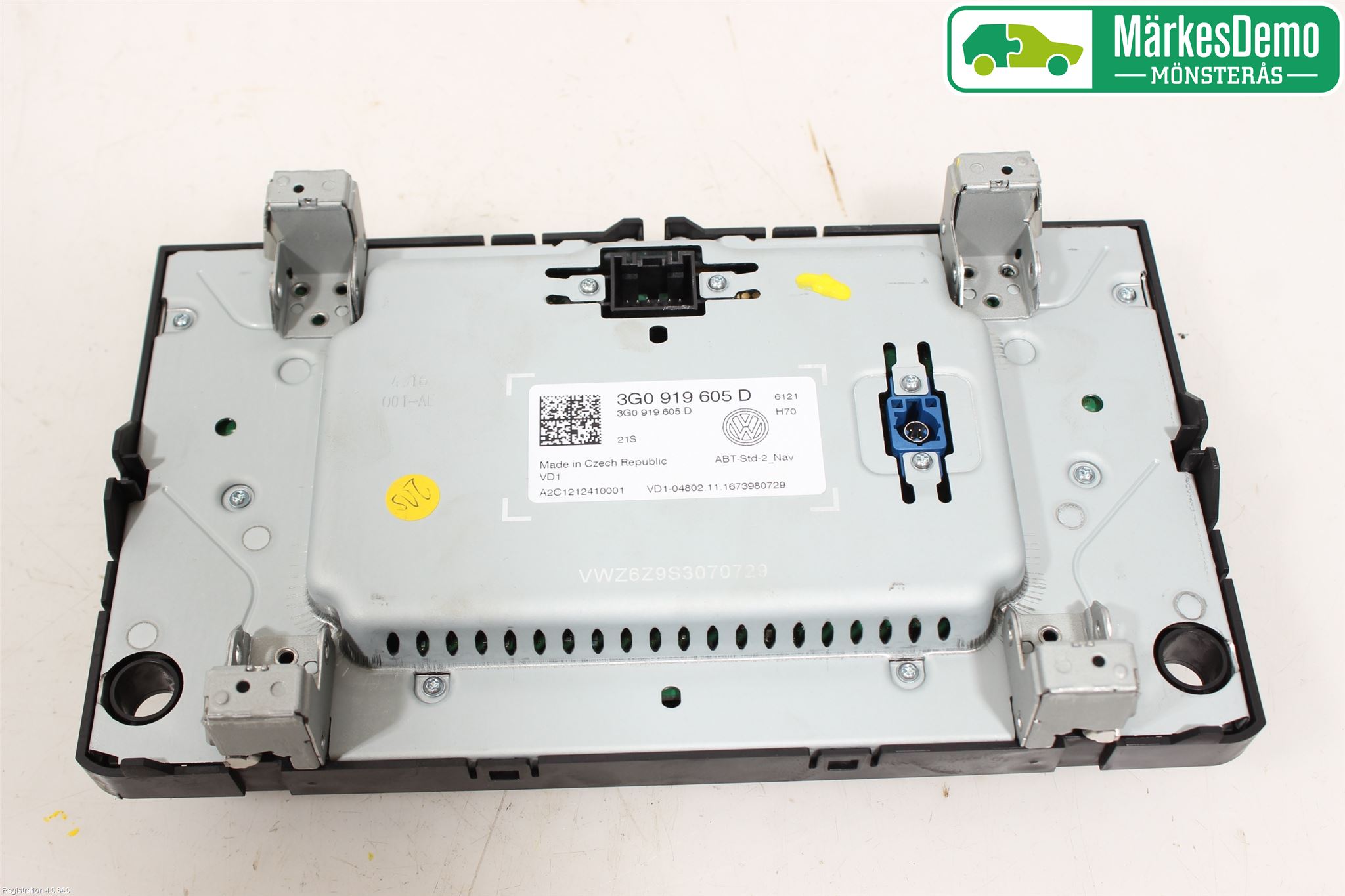 Volkswagen VW GOLF / E-GOLF VII 13-20 Multifunktionsdisplay
