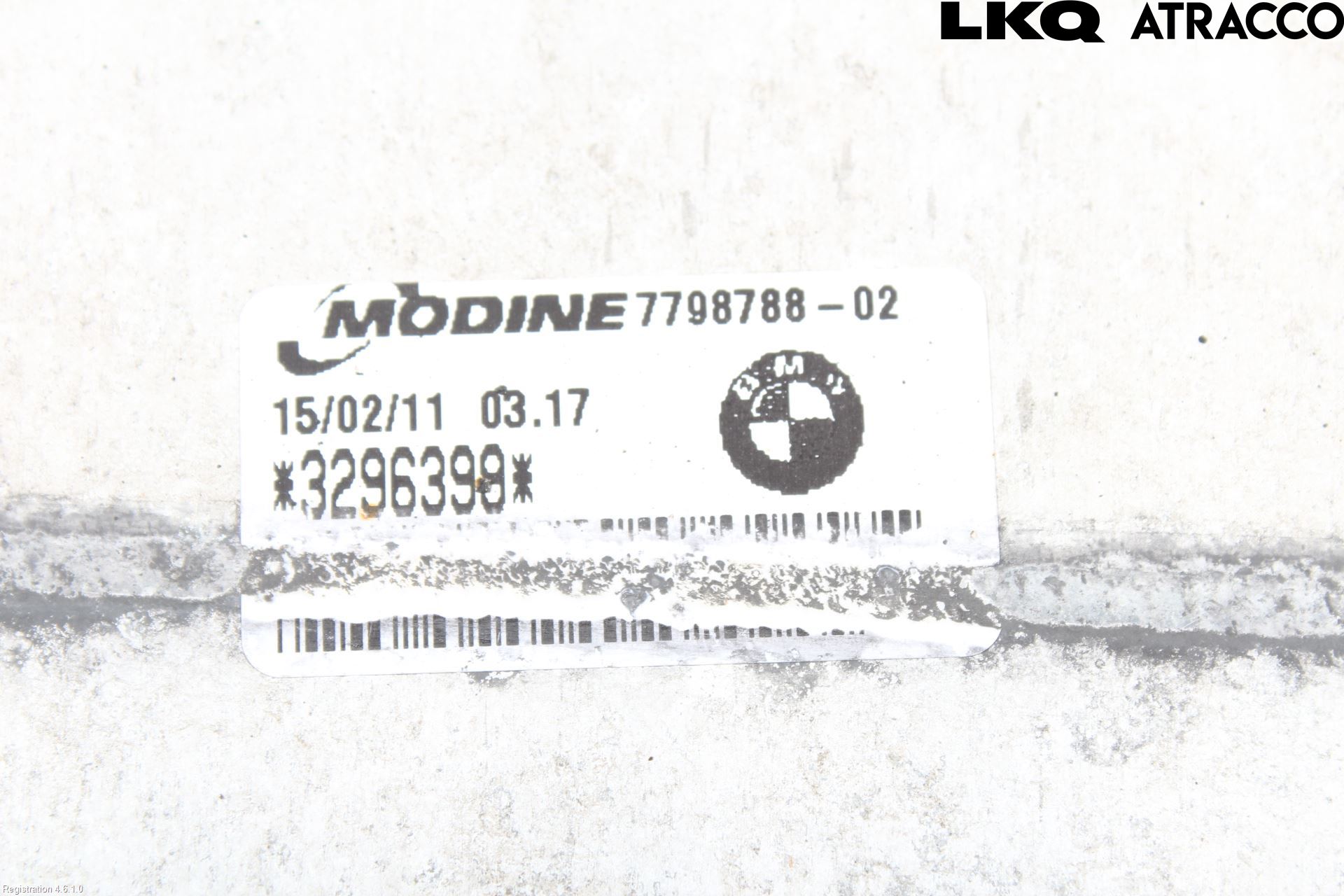 BMW 3 E90/91 SED/TOU 05-12 Laddluft-Intercooler Kyl