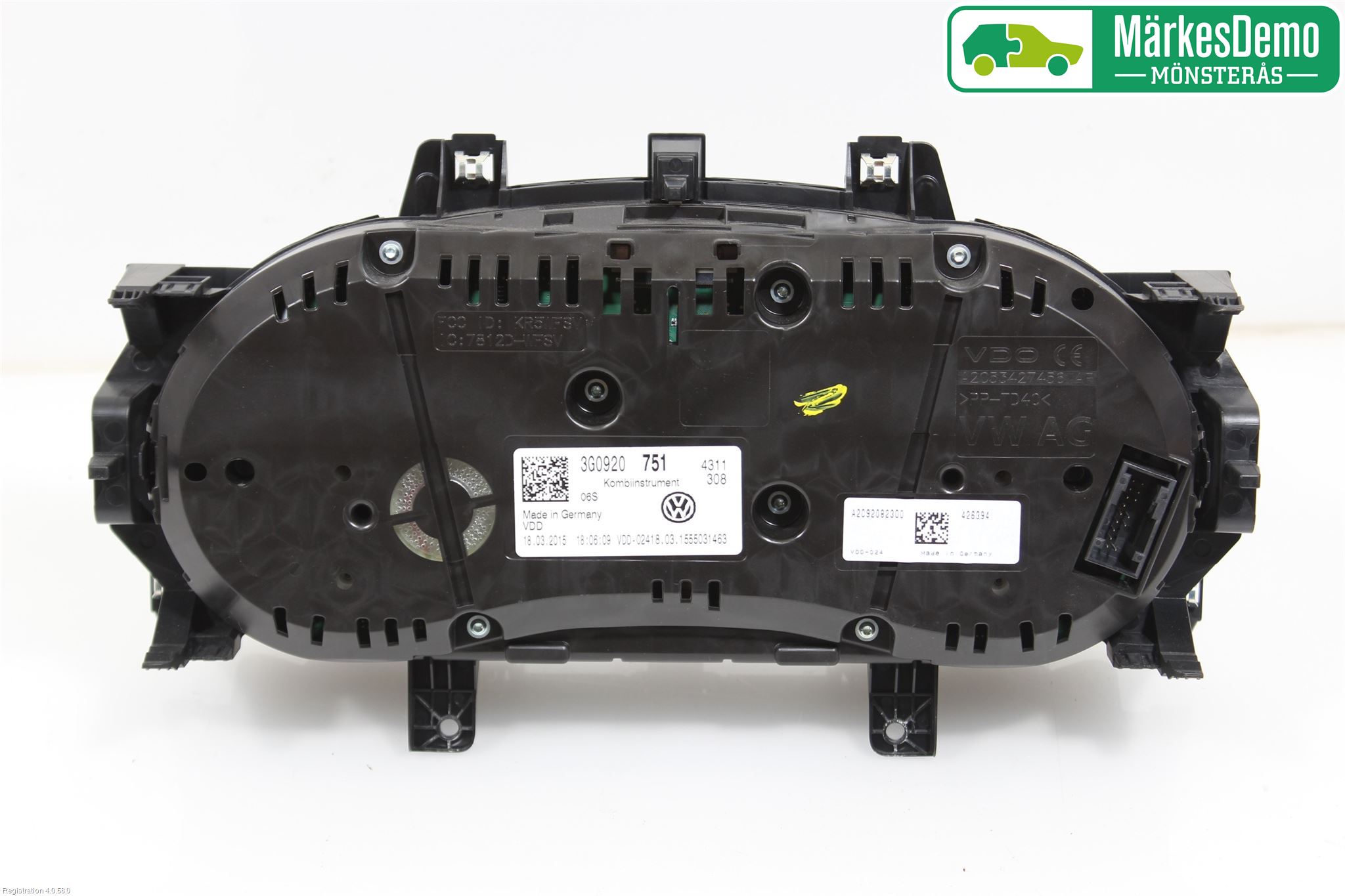 Volkswagen VW PASSAT 15-19 Instrument Komb