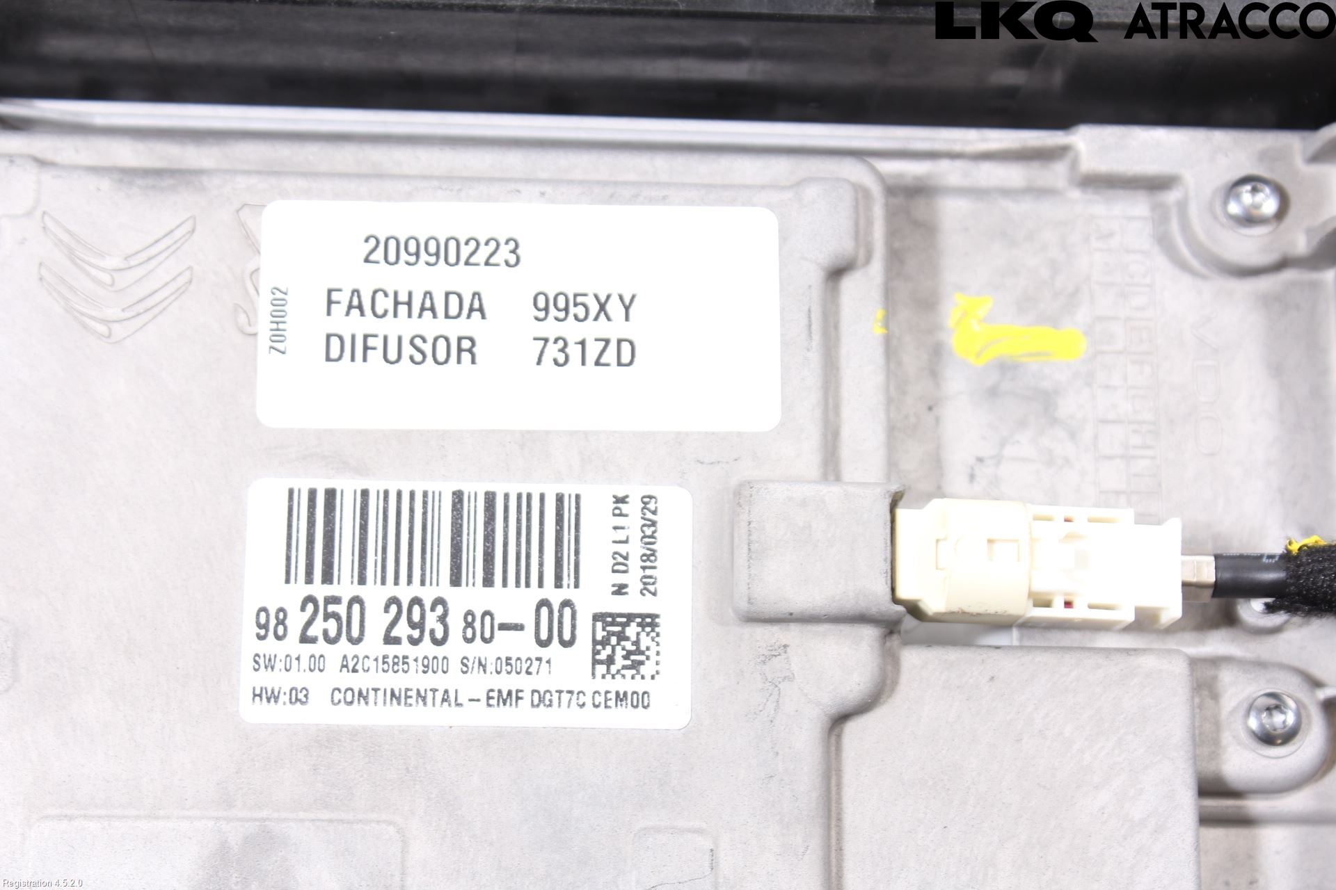 Citroen C4 GRAND PICASSO 14-18 Multifunktionsdisplay