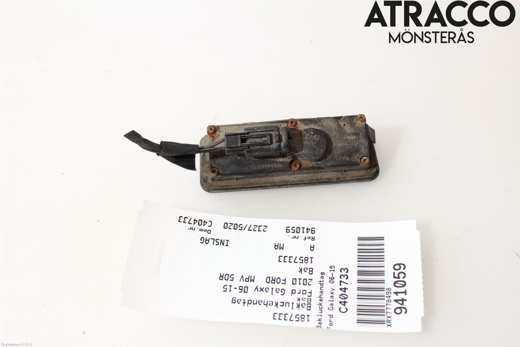 Ford GALAXY 06-15 Bakluckehandtag