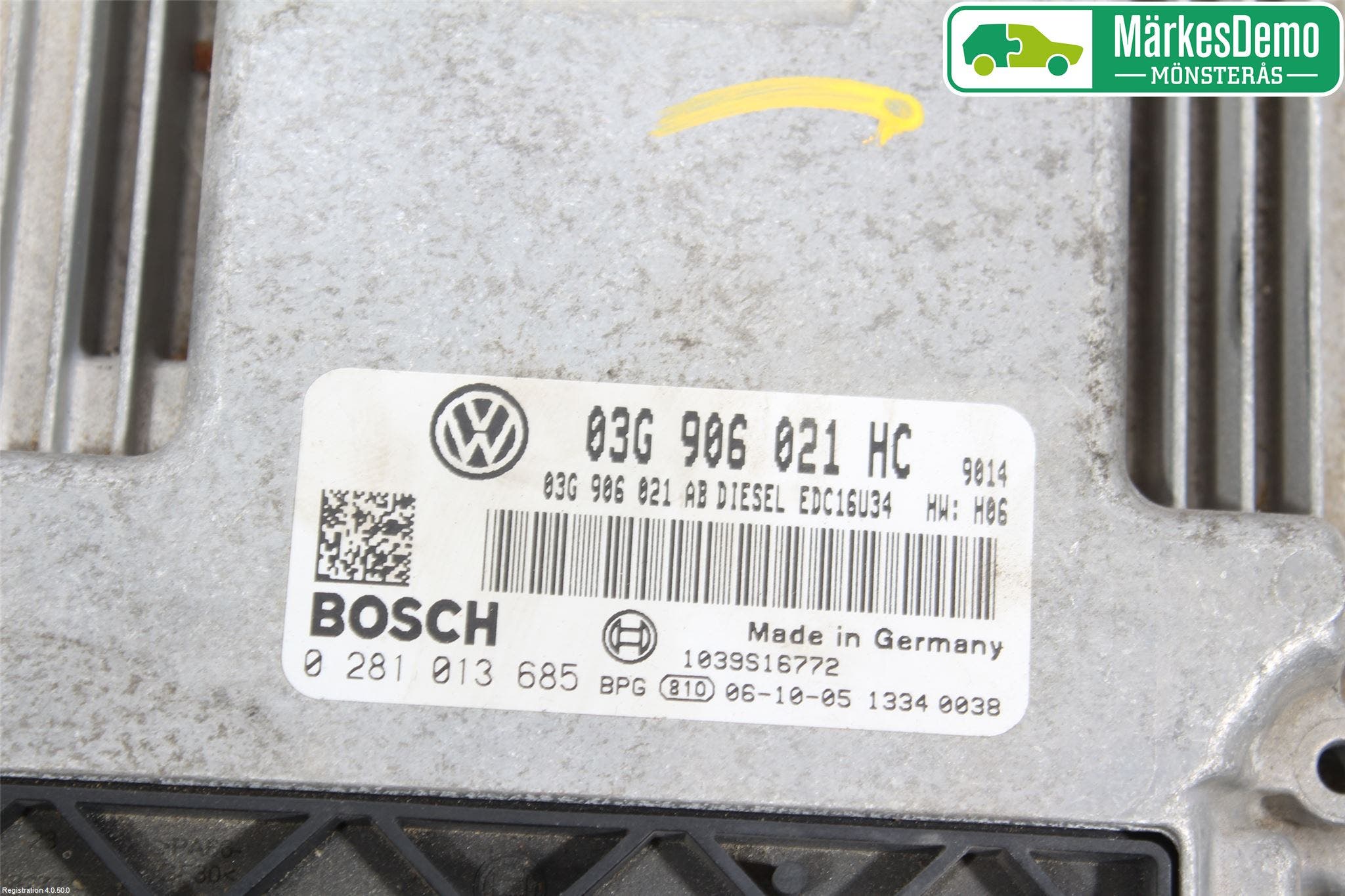 Volkswagen VW GOLF PLUS/CROSS GOLF 04-14 Styrenhet Insprut Bensin